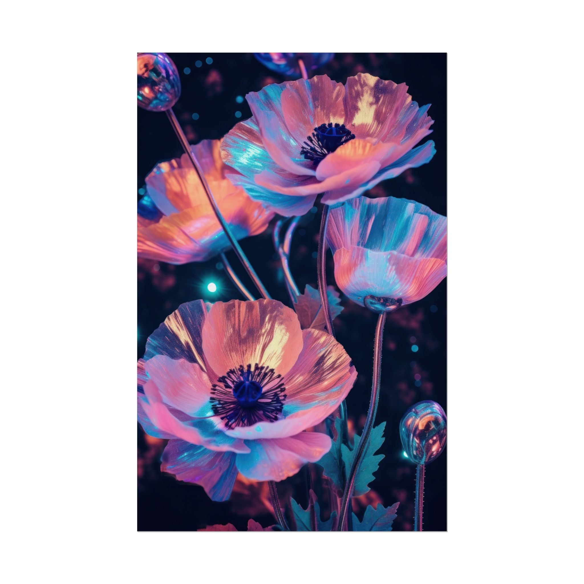 poppy-flower-poster-art-pearl-floral-wall-art-floral-print-flower-print-nature-wall-decor-flower-wall-decor-housewarming-gift