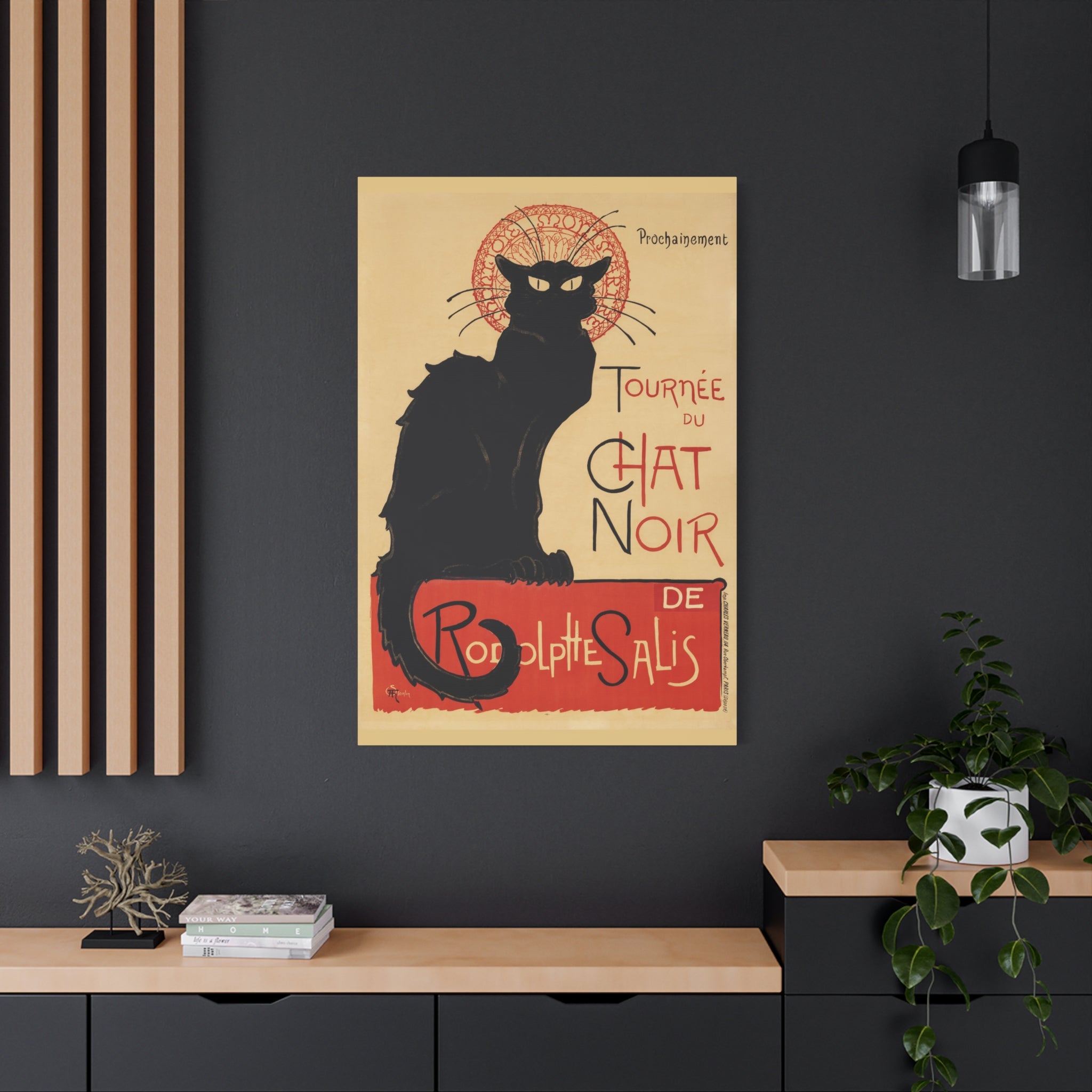 canvas-print-tournee-du-chat-noir-wall-art-matte-canvas-stretched-home-decor-living-room-theophile-steinlen-art-cat