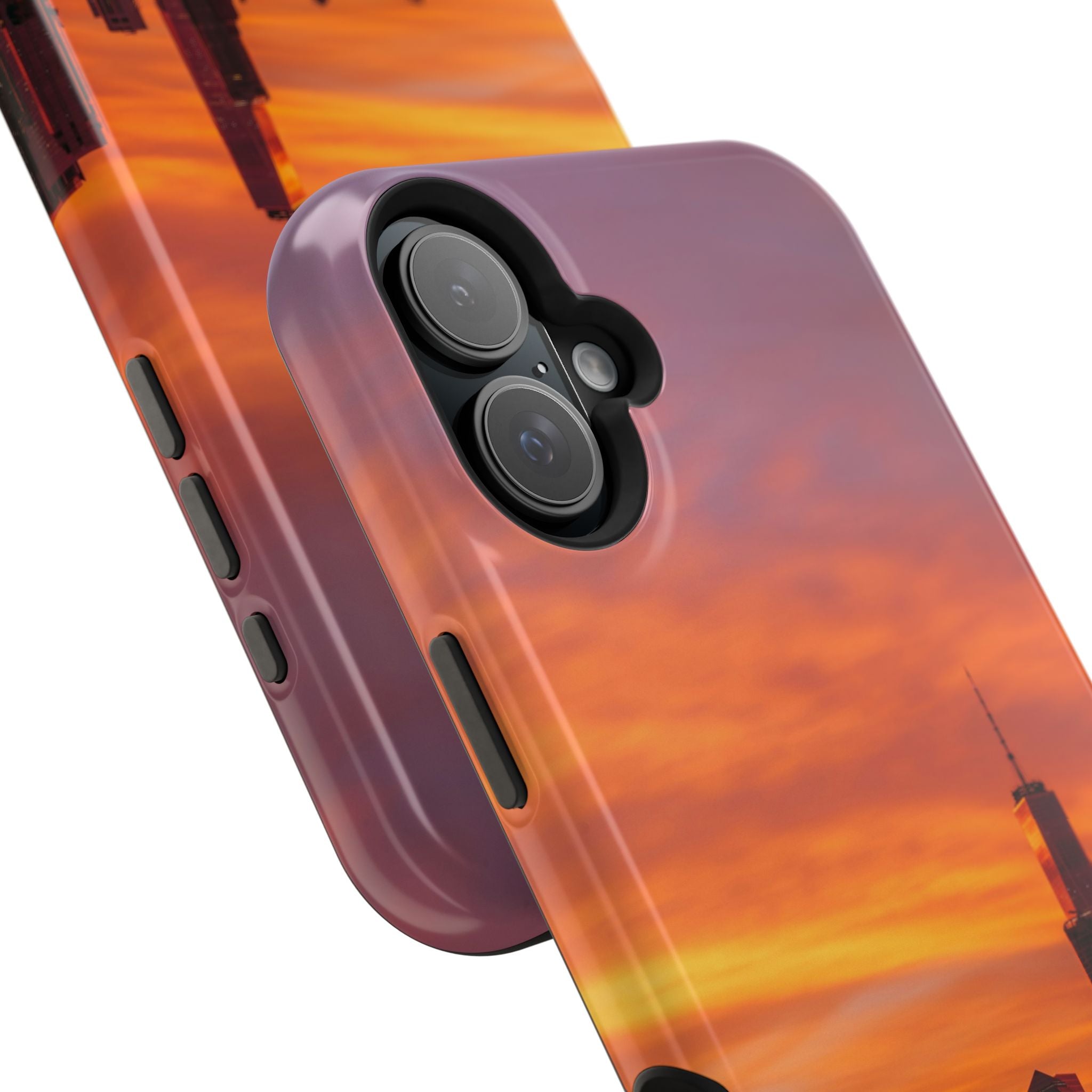 sunset-nyc-cityscape-magnetic-tough-case-durable-phone-protector-new-york-tough-case-gift-for-photographers-urban-aesthetic