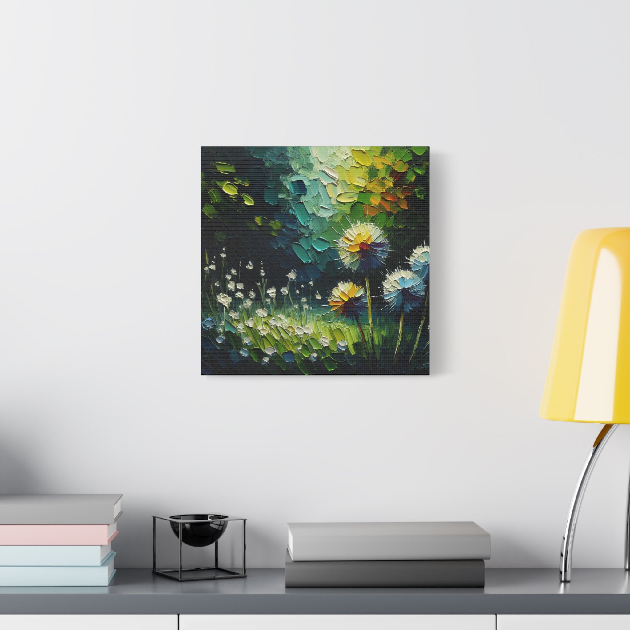canvas-print-impasto-dandelion-wall-art-matte-canvas-oil-painting-stretched-wall-art-home-decor-floral-print-gift-for-nature-
