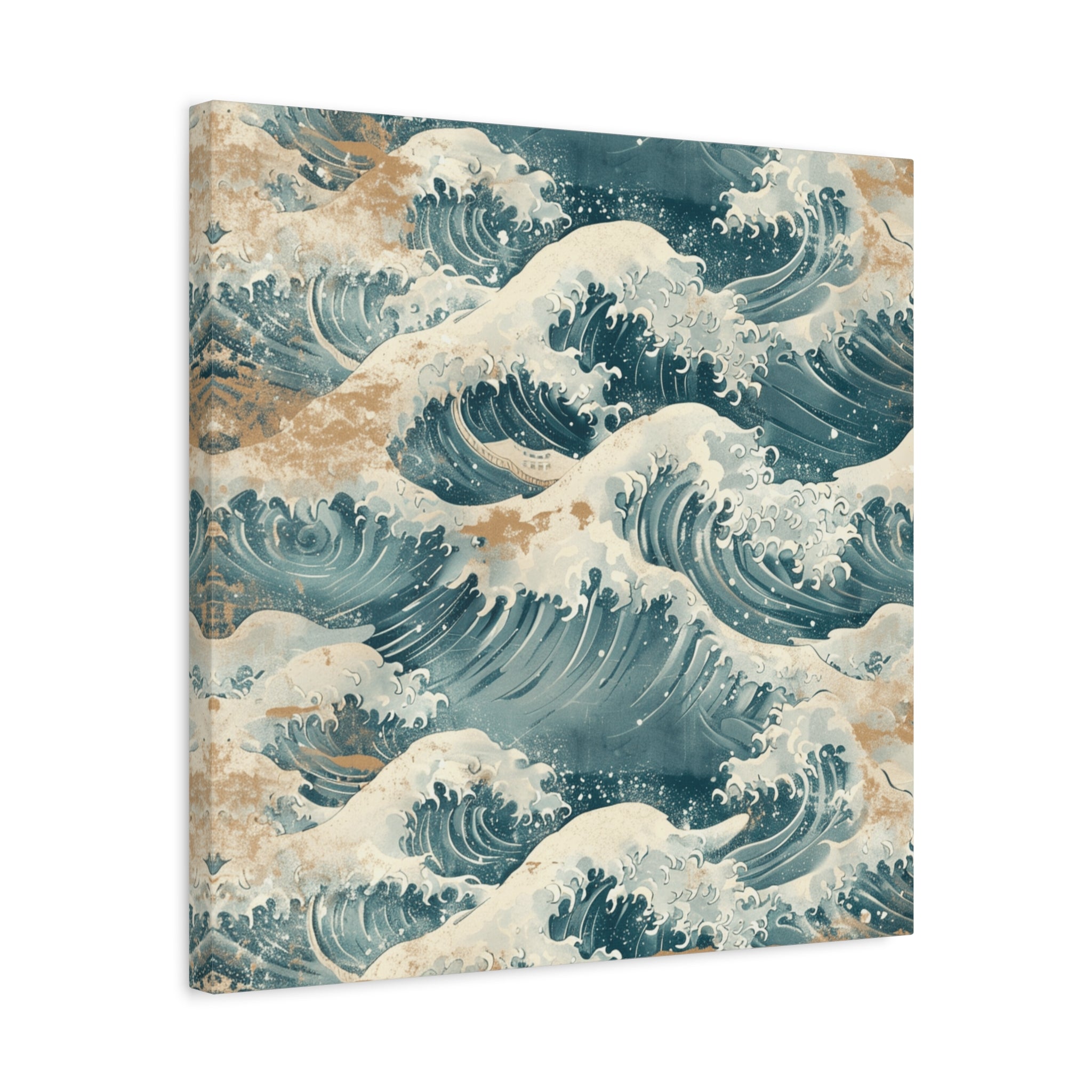 canvas-print-vintage-wave-pattern-japanese-style-colorful-wall-art-home-decor-stretched-matte-canvas-unique-gift-idea-office-