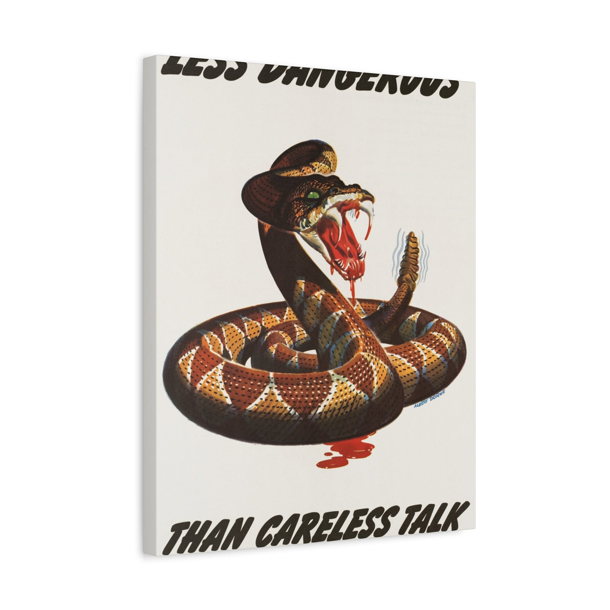 canvas-print-cobra-motivational-art-matte-finish-stretched-wall-art-less-dangerous-than-careless-talk-home-decor