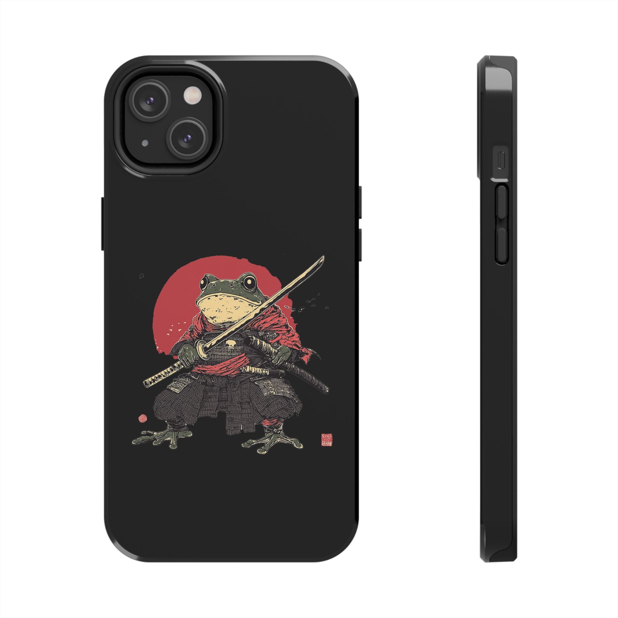 retro-vintage-ninja-frog-iphone-tough-case-red-sun-japanese-samurai-frog-design-ninja-warrior-black-iphone-hard-cover-1