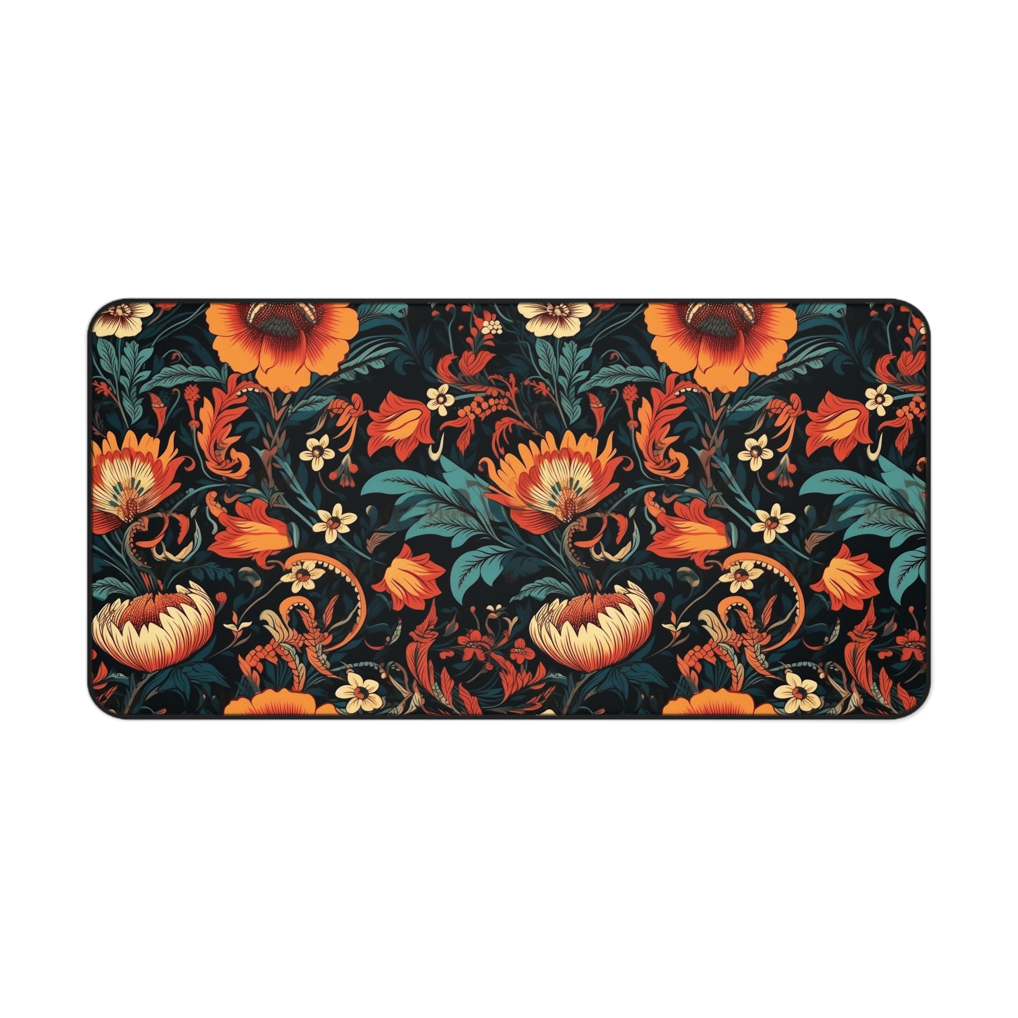 retro-orange-flowers-cottagecore-desk-mat-floral-mouse-pad-farmhouse-style-office-decor-shabby-chic-workspace-decor-large-gam