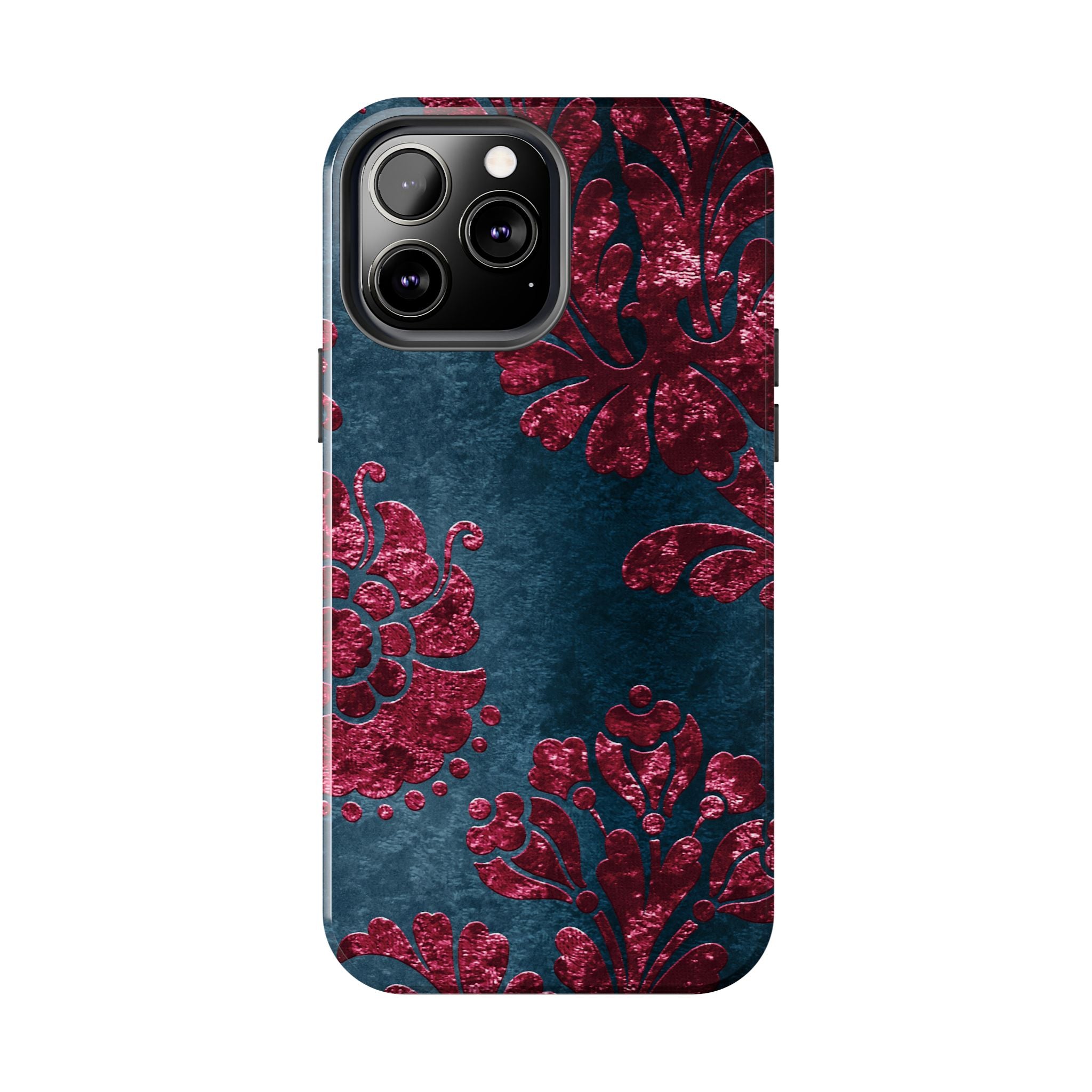 embossed-burgundy-velvet-tough-iphone-case-protective-iphone-cover-heavy-duty-iphone-case-rugged-phone-case-durable-smartphon