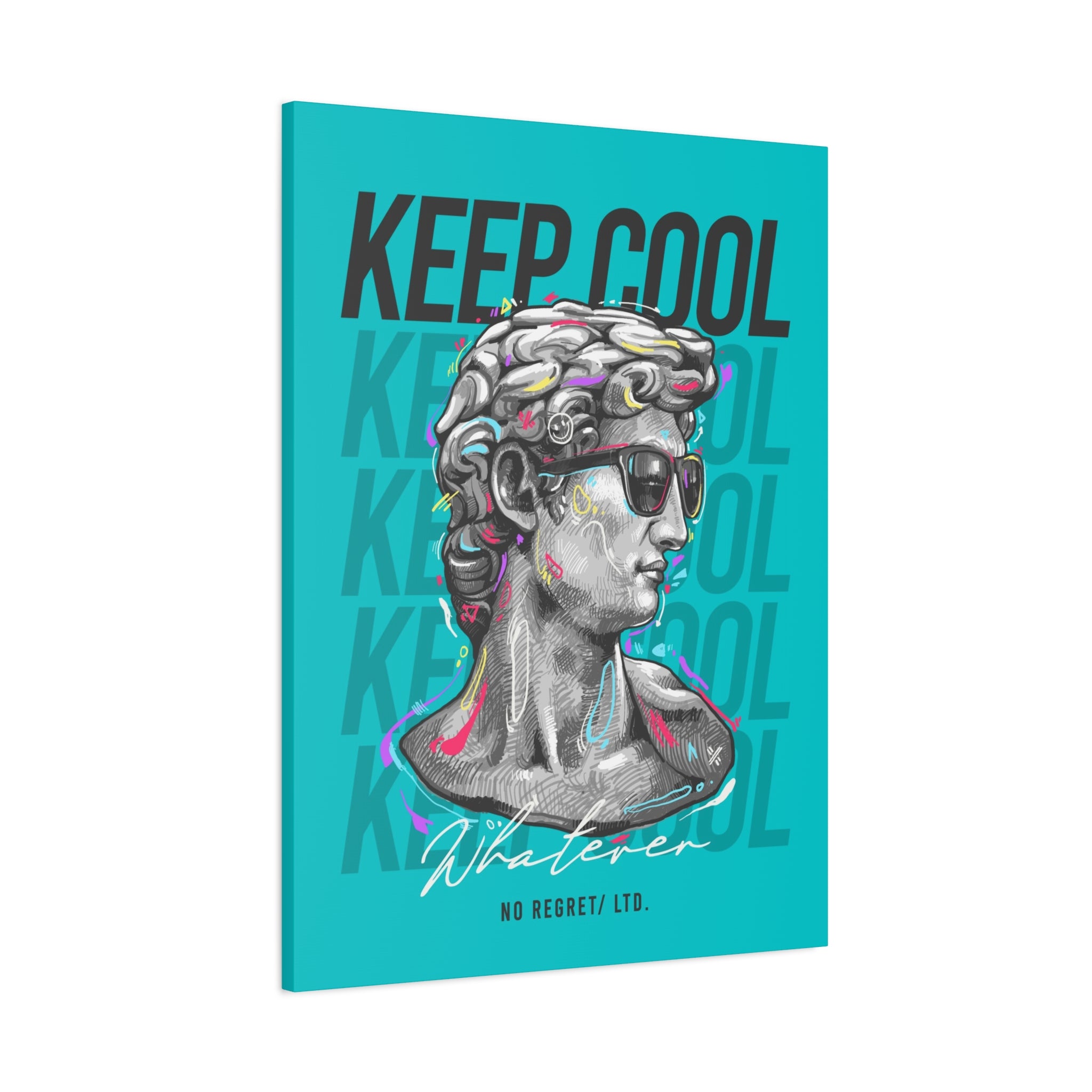 canvas-print-david-statue-with-sunglasses-living-room-decor-wall-art-matte-canvas-stretched-print-cool-home-decor-gift-unique