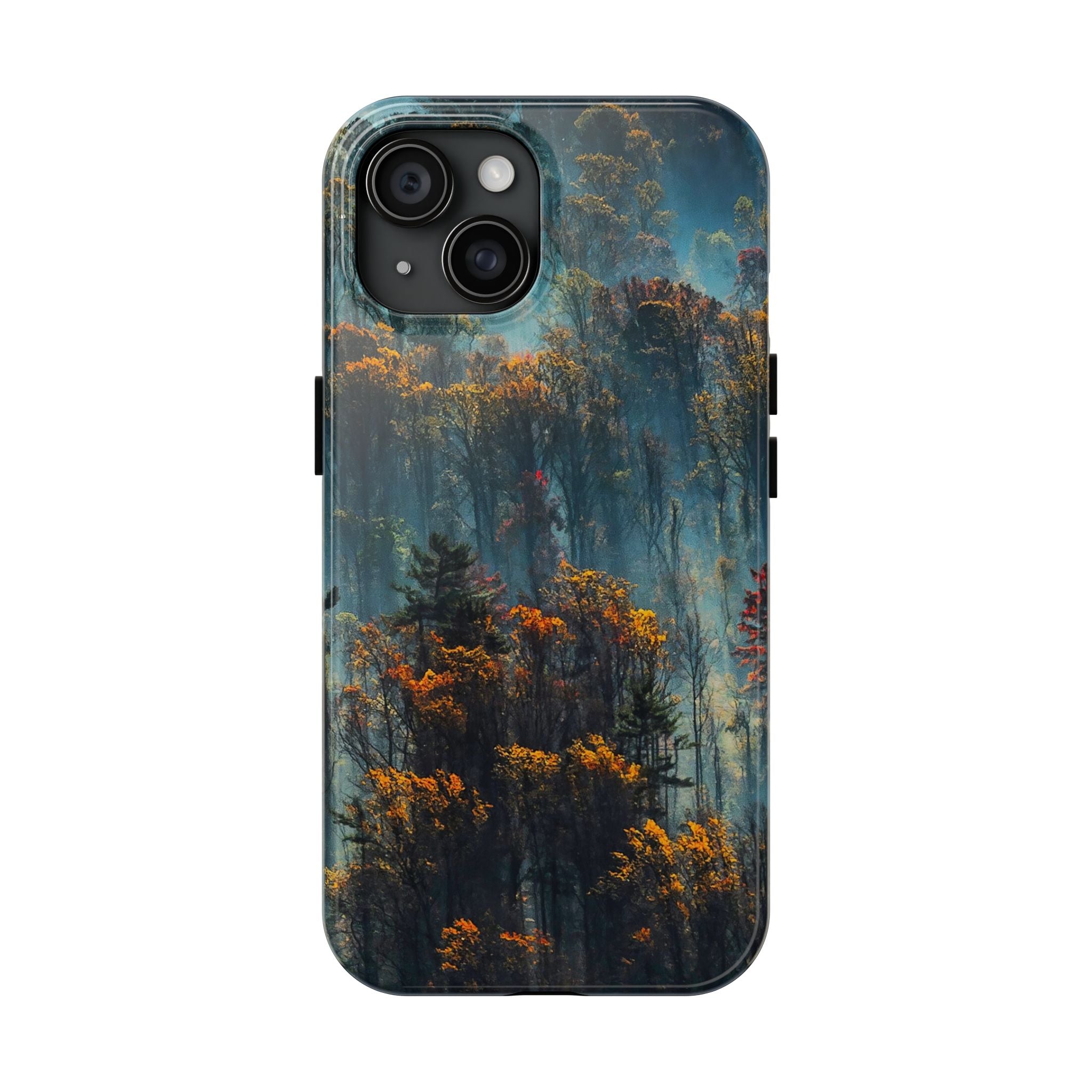 iphone-tough-case-misty-forrest-foggy-fall-iphone-covers-protective-smartphone-cover-nature-lover-gift-adventure-accessory