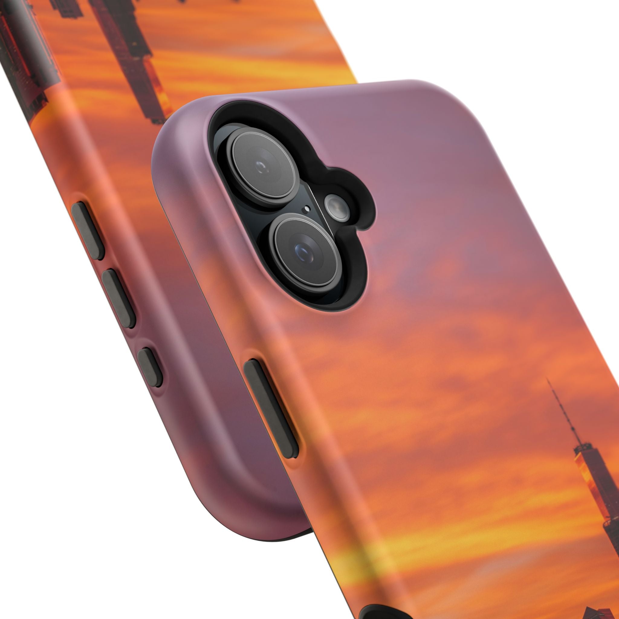 sunset-nyc-cityscape-magnetic-tough-case-durable-phone-protector-new-york-tough-case-gift-for-photographers-urban-aesthetic