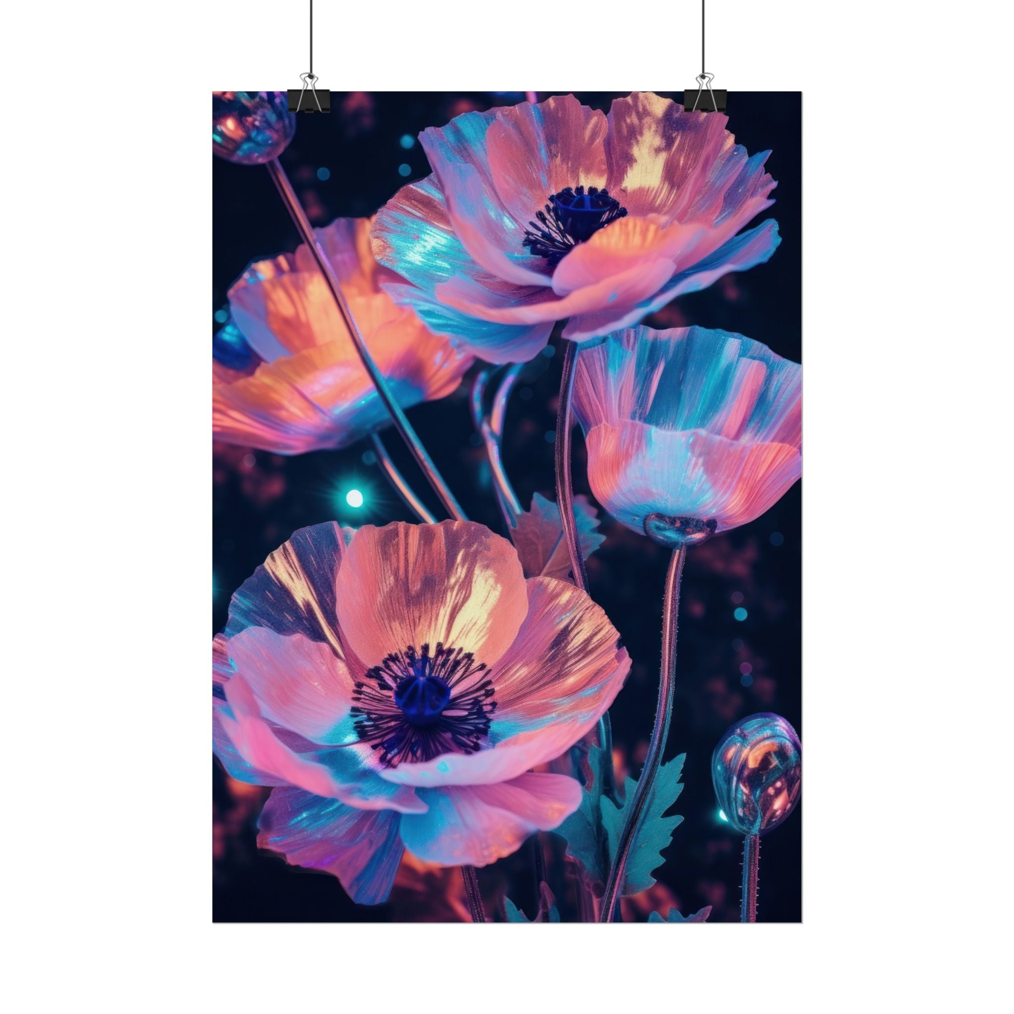 poppy-flower-poster-art-pearl-floral-wall-art-floral-print-flower-print-nature-wall-decor-flower-wall-decor-housewarming-gift