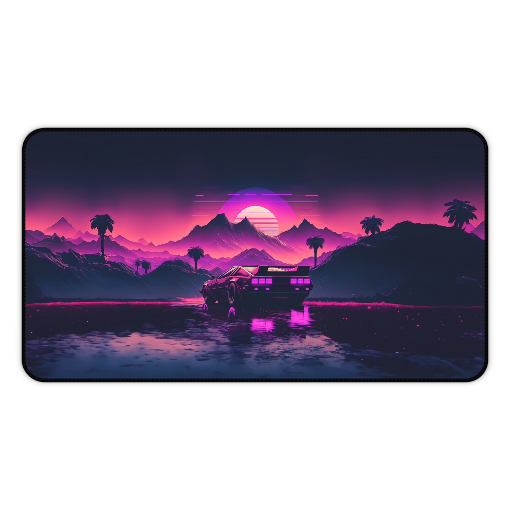 vibrant-vaporwave-mouse-pad-retrowave-delorean-desk-mat-neon-synthwave-desk-pad-vaporwave-sun-and-mountains-vaporwave-gift