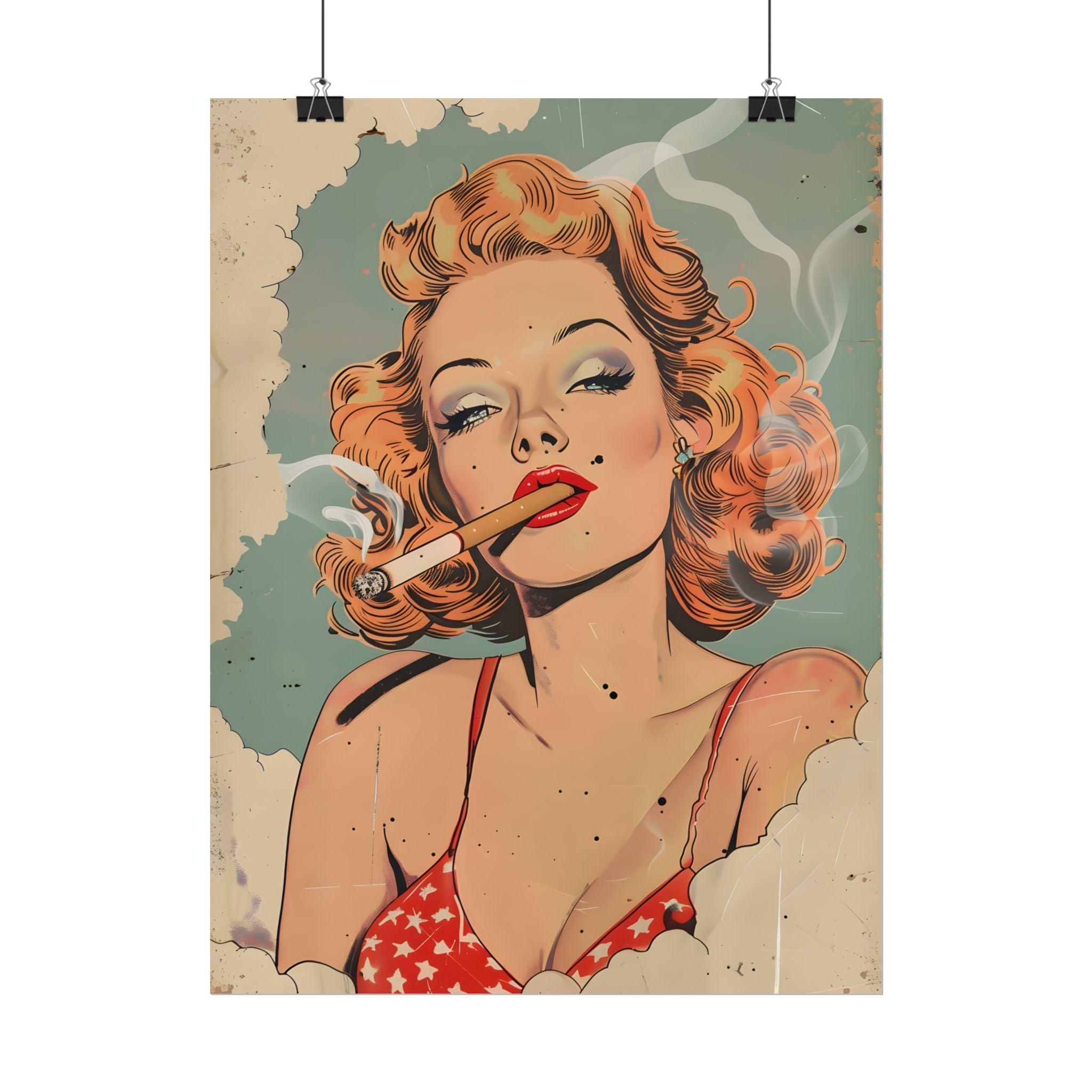 vintage-pin-up-girl-poster-print-girl-smoking-cigarette-wall-art-retro-pinup-poster-pin-up-illustration-home-decor-wall-hangi