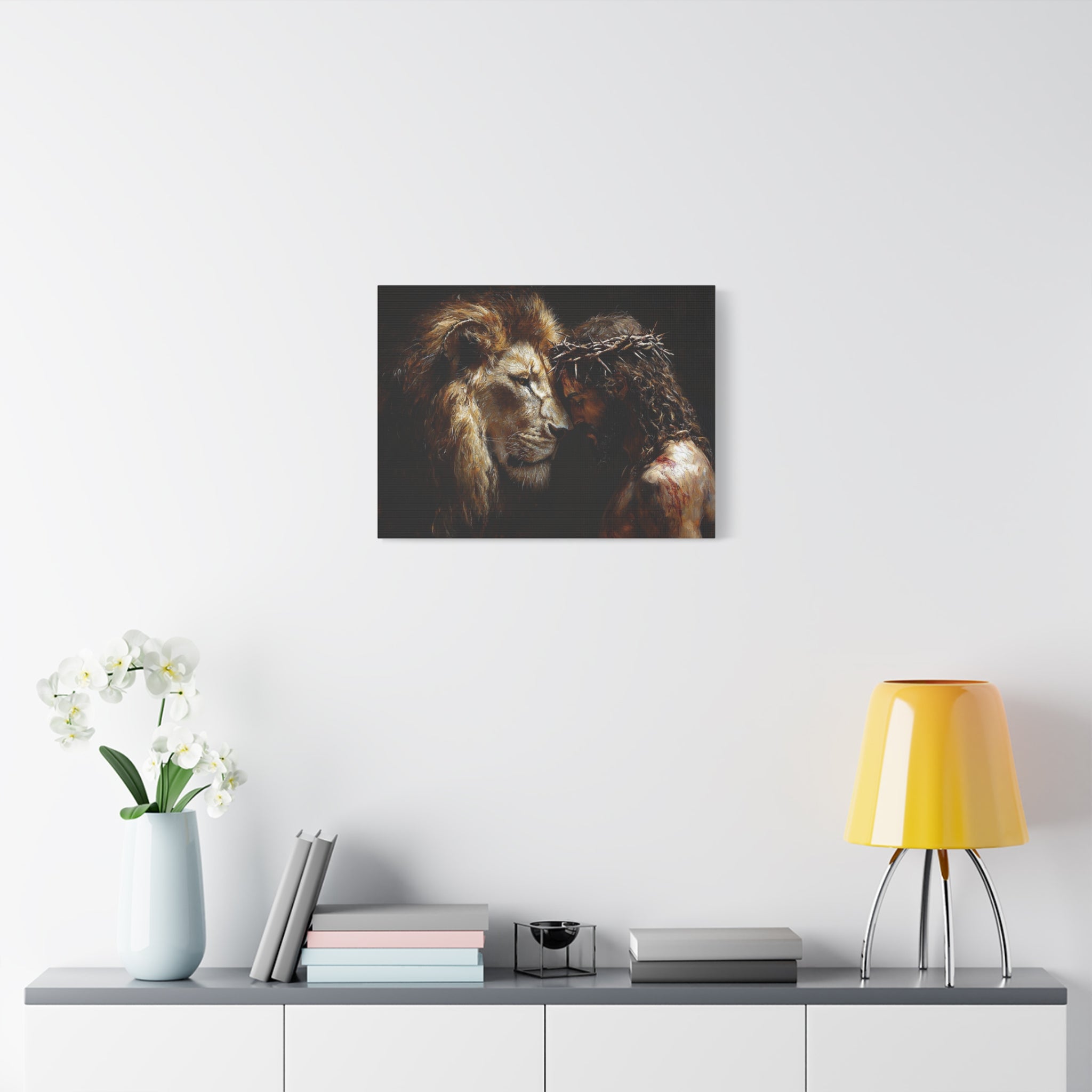 canvas-print-jesus-and-lion-wall-art-christian-home-decor-religious-wall-hanging-inspirational-artwork-gift-for-him-biblical-