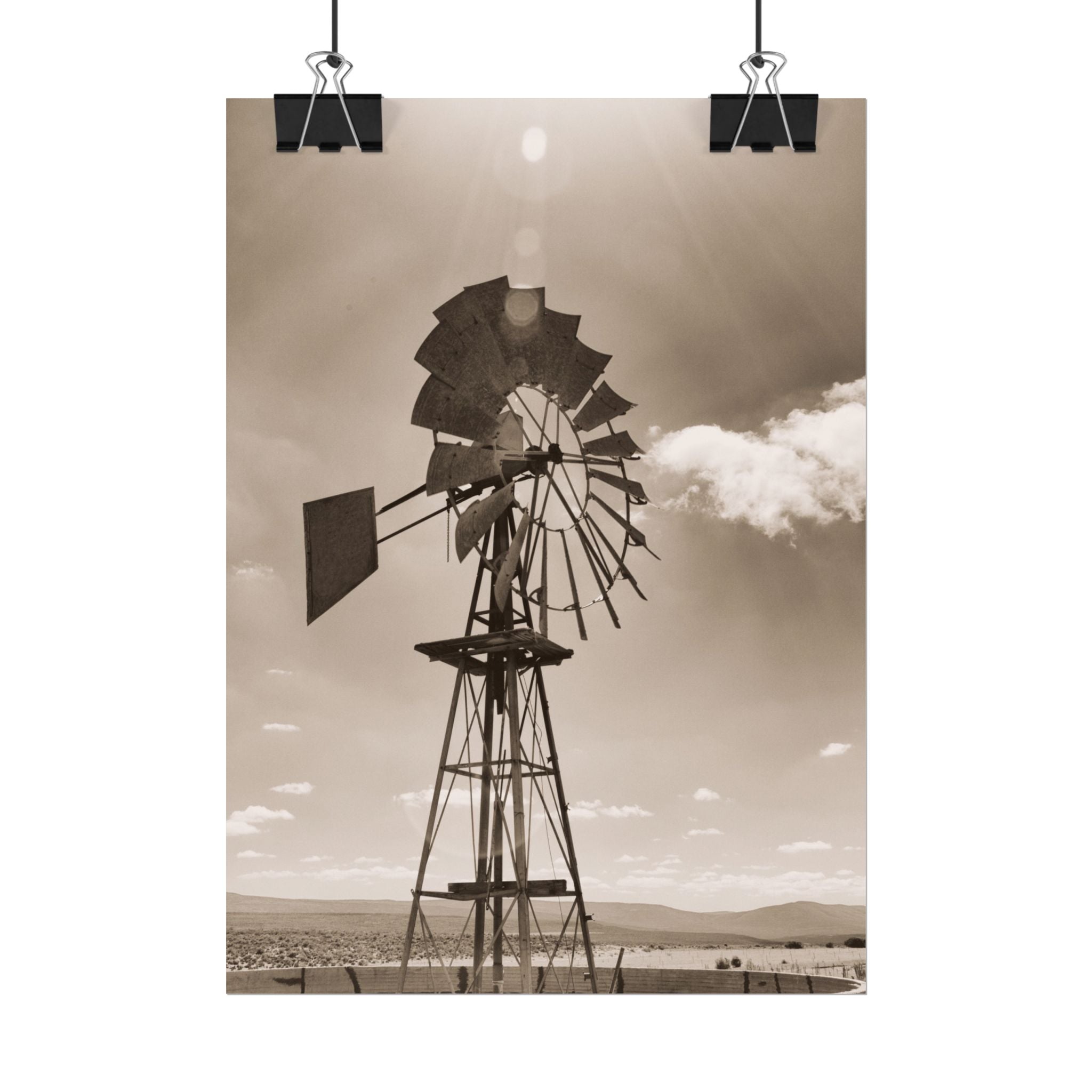 rustic-windmill-photography-poster-print-farm-house-wall-decor-gift-for-farmers-country-home-decor-windmill-wall-art