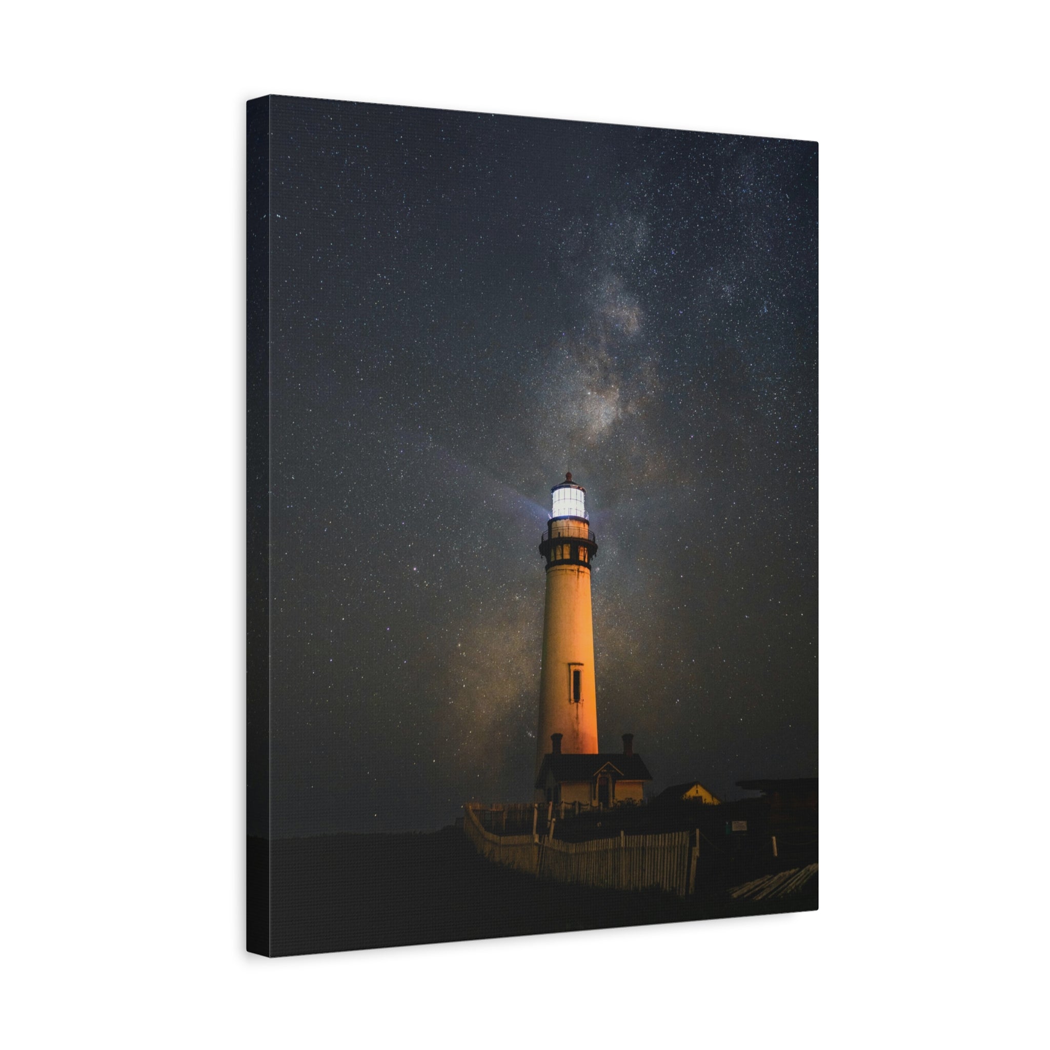 canvas-print-lighthouse-on-rock-matte-canvas-stretched-1-25-inch-coastal-wall-art-nautical-decor-beach-house-decoration-seasi