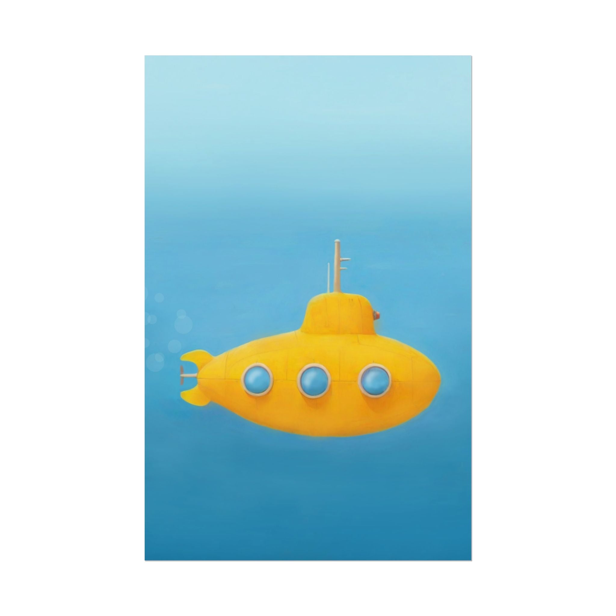 yellow-submarine-nursery-poster-art-fine-art-poster-wall-art-submarine-print-yellow-nursery-decor-gender-neutral-nursery