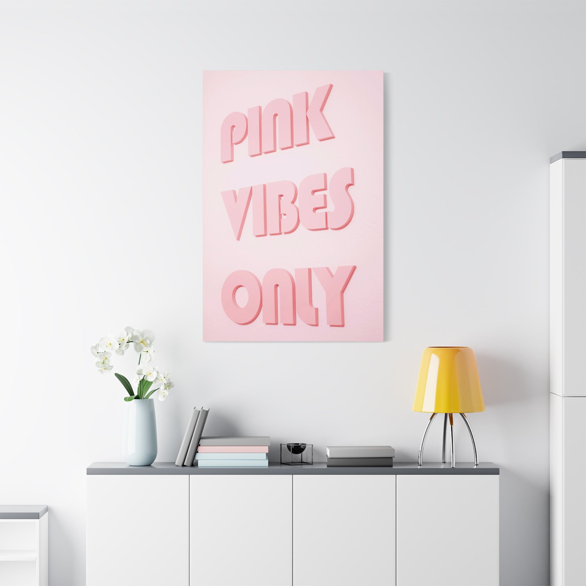 canvas-print-pink-vibes-only-pink-wall-art-aesthetic-wall-art-quote-home-office-decor-retro-wall-decor-pink-print-living-room