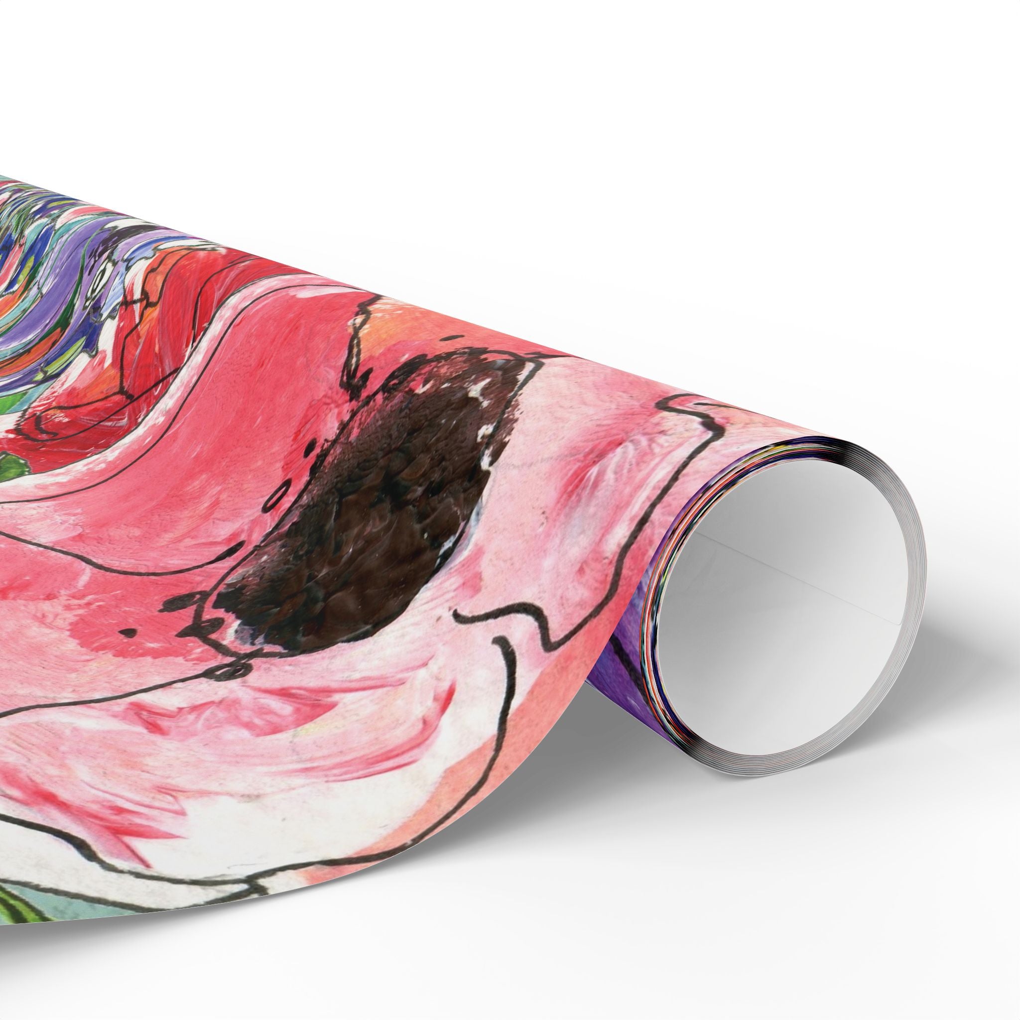 floral-wrapping-papers-pink-purple-oil-painting-gift-wrap-holiday-present-packaging-birthday-party-decor-craft-supplies-weddi