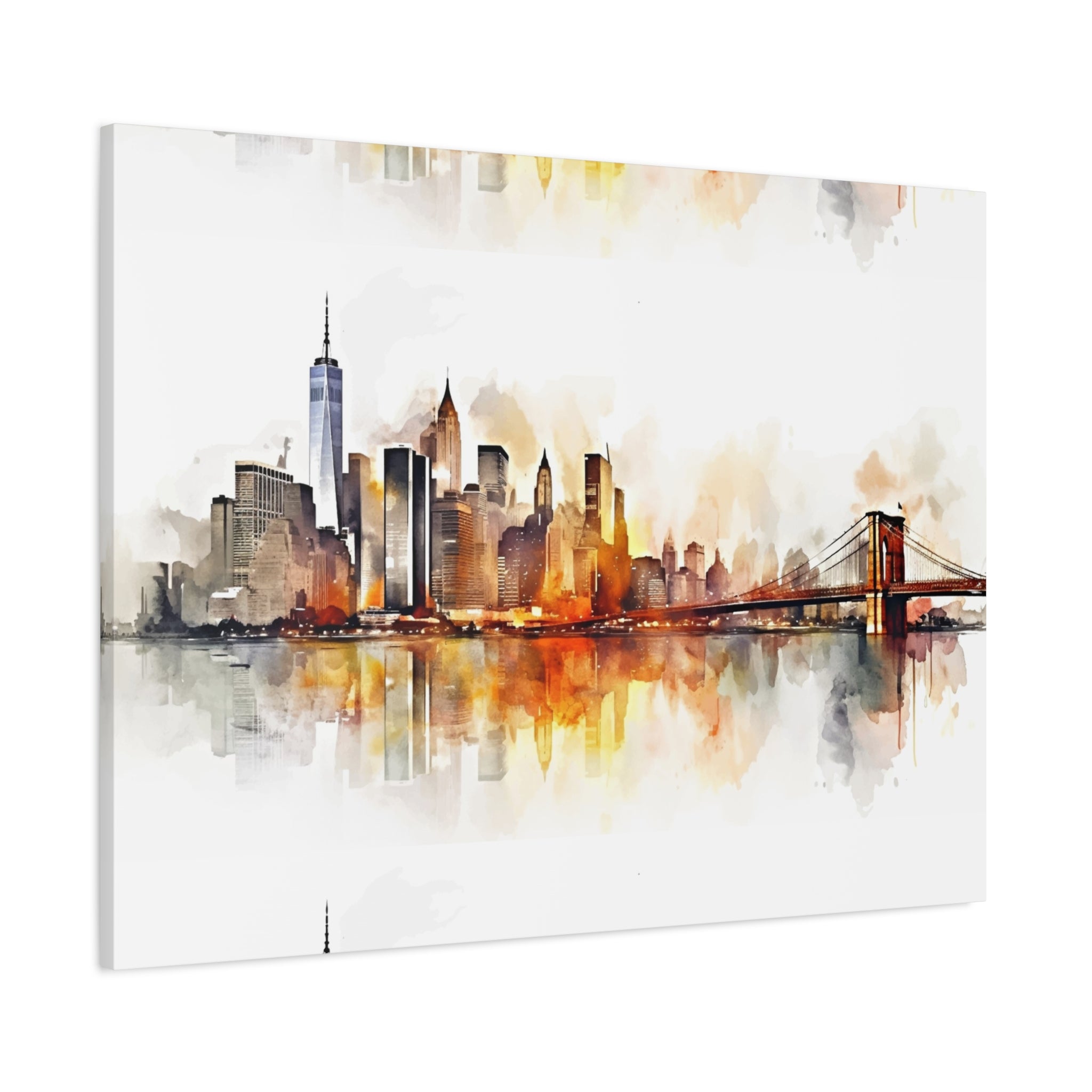 canvas-wall-art-print-watercolor-new-york-city-cityscape-home-decor-matte-stretched-alternative-nyc-wall-decor-urban-landscap