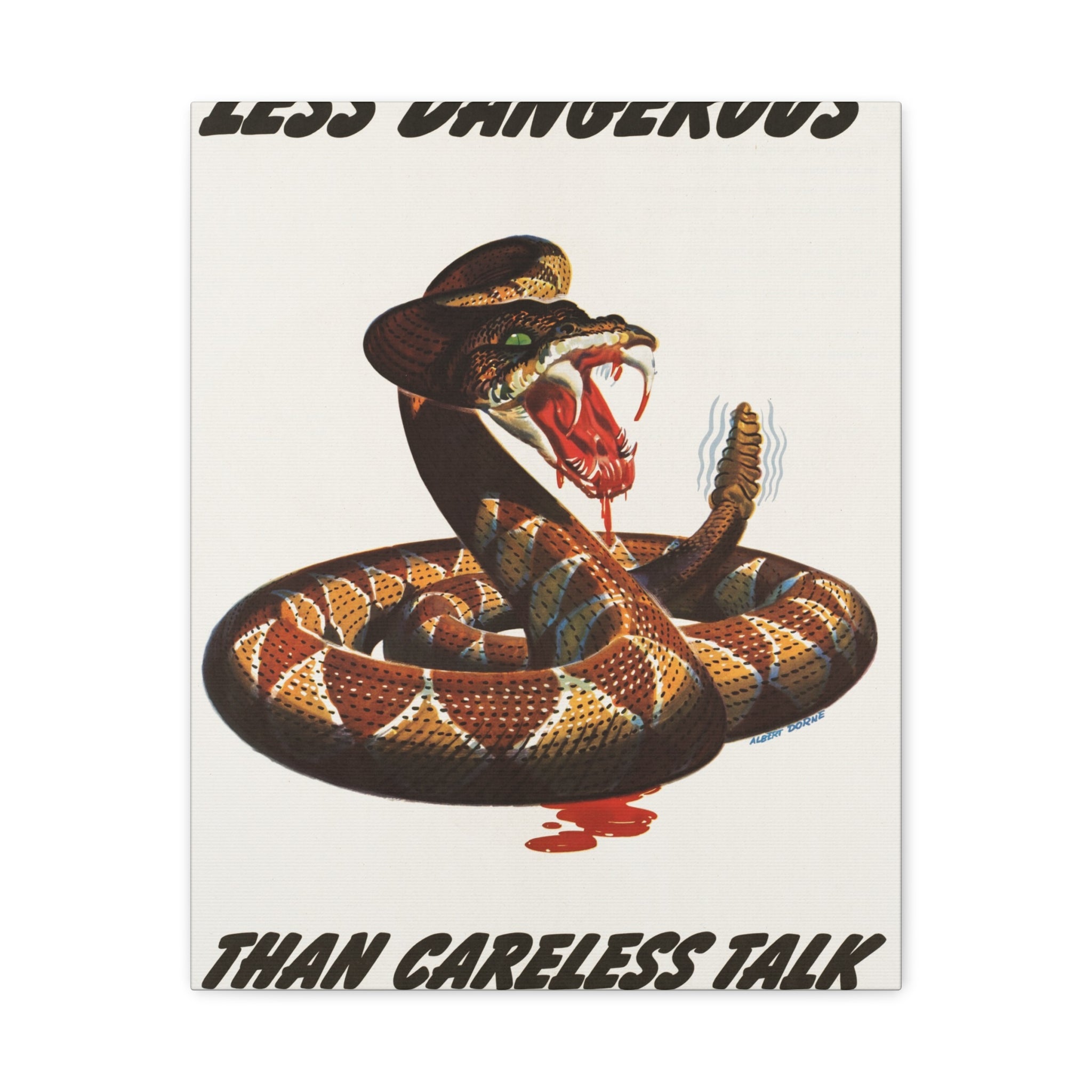 canvas-print-cobra-motivational-art-matte-finish-stretched-wall-art-less-dangerous-than-careless-talk-home-decor