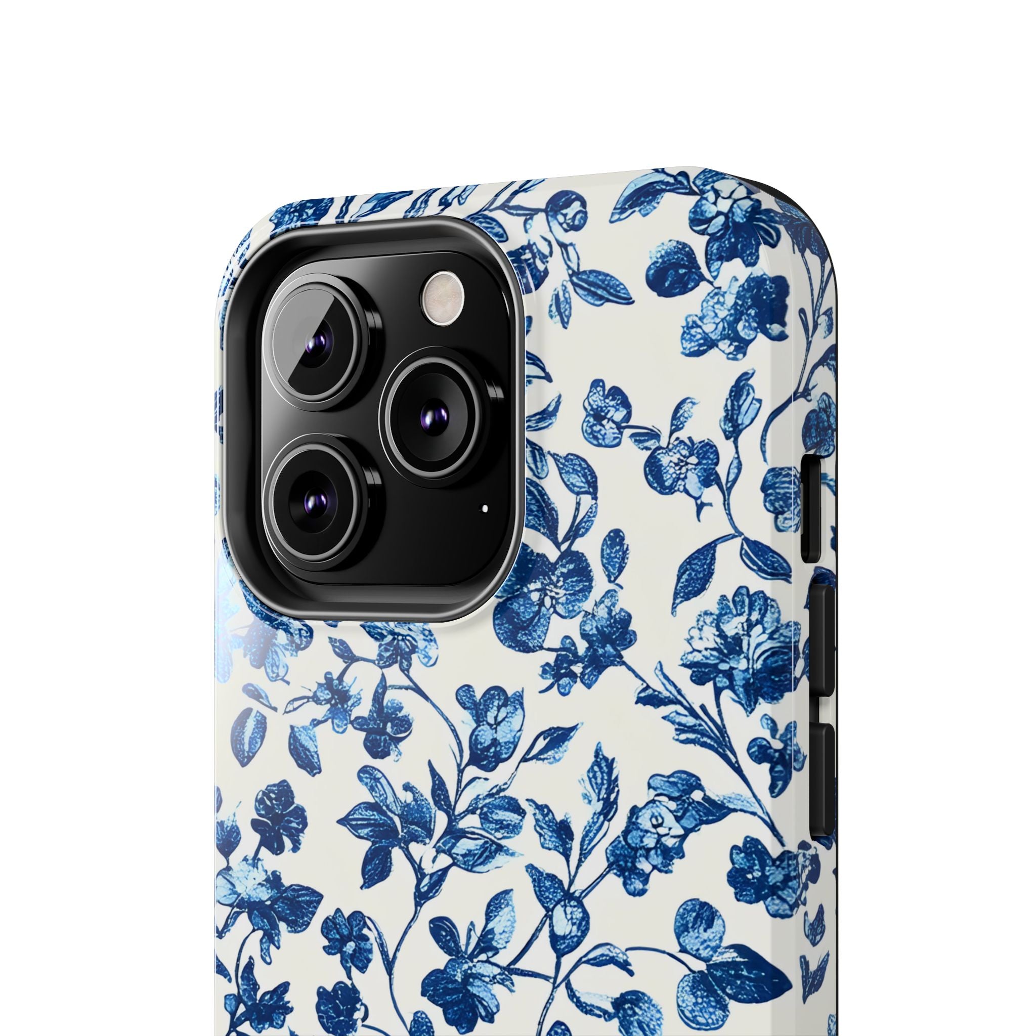 french-toile-floral-tough-phone-case-blue-phone-cover-protective-iphone-case-hard-shell-cellphone-case-vintage-design-phone-c