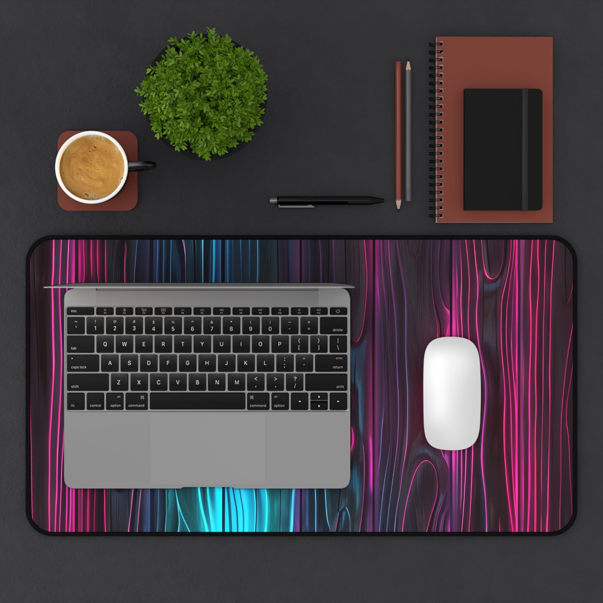 colorful-neon-wood-large-desk-mat-gaming-mouse-pad-vibrant-office-decor-rainbow-neon-wood-pattern-desk-mat
