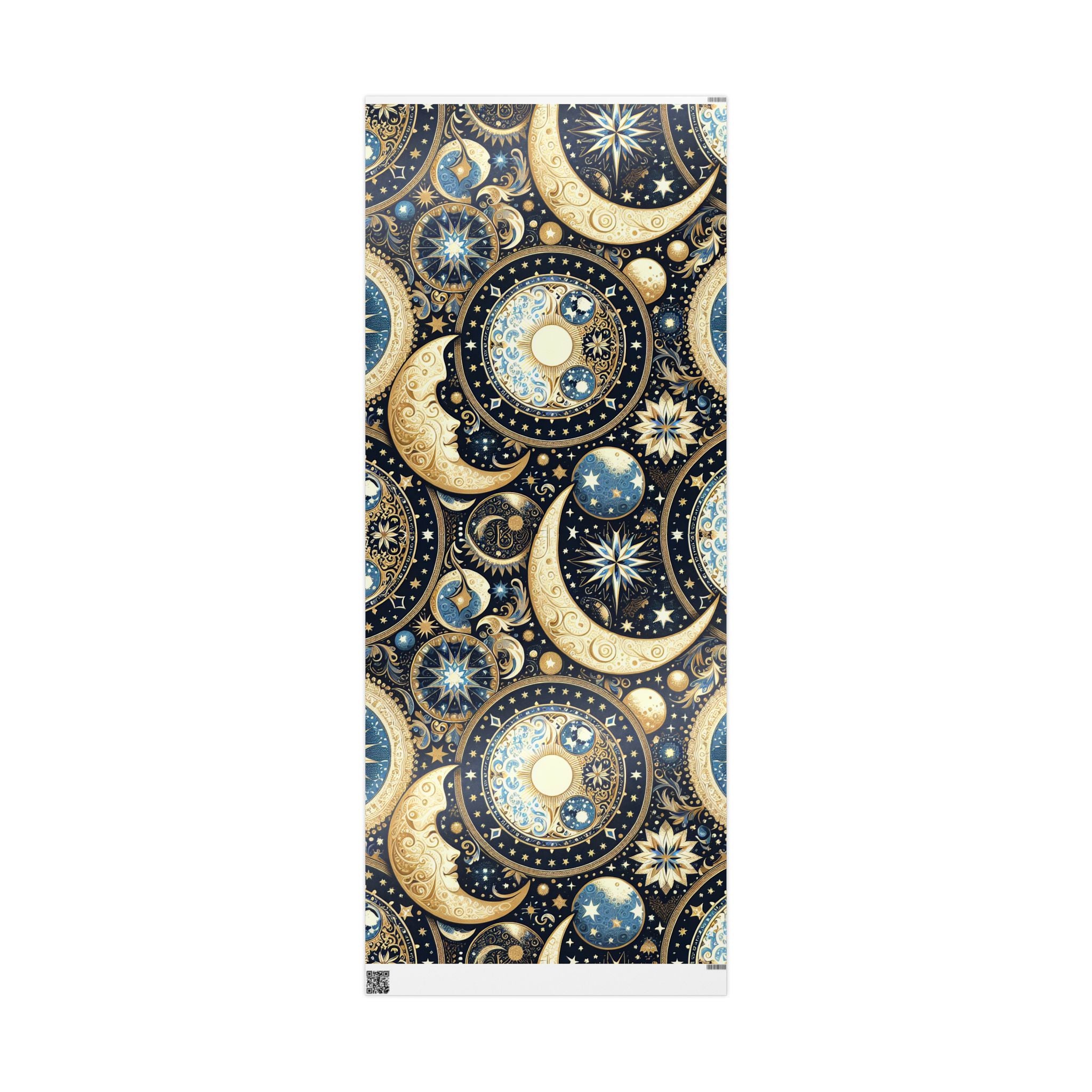 moon-and-stars-wrapping-paper-celestial-gift-wrap-night-sky-presents-space-theme-party-supplies-galaxy-gift-packaging