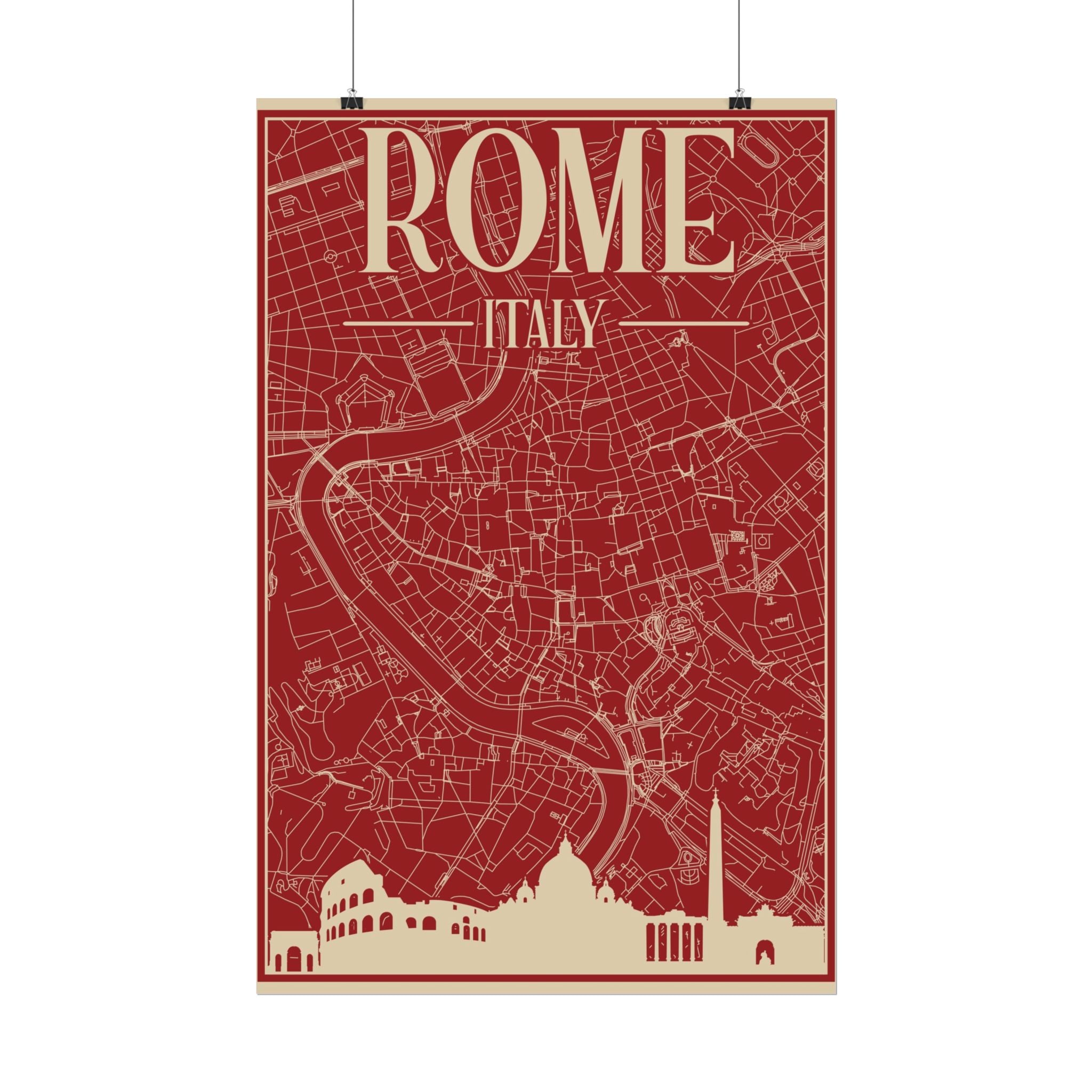 rome-italy-travel-poster-rolled-posters-for-home-decor-wall-art-print-italian-cityscape-wall-hanging