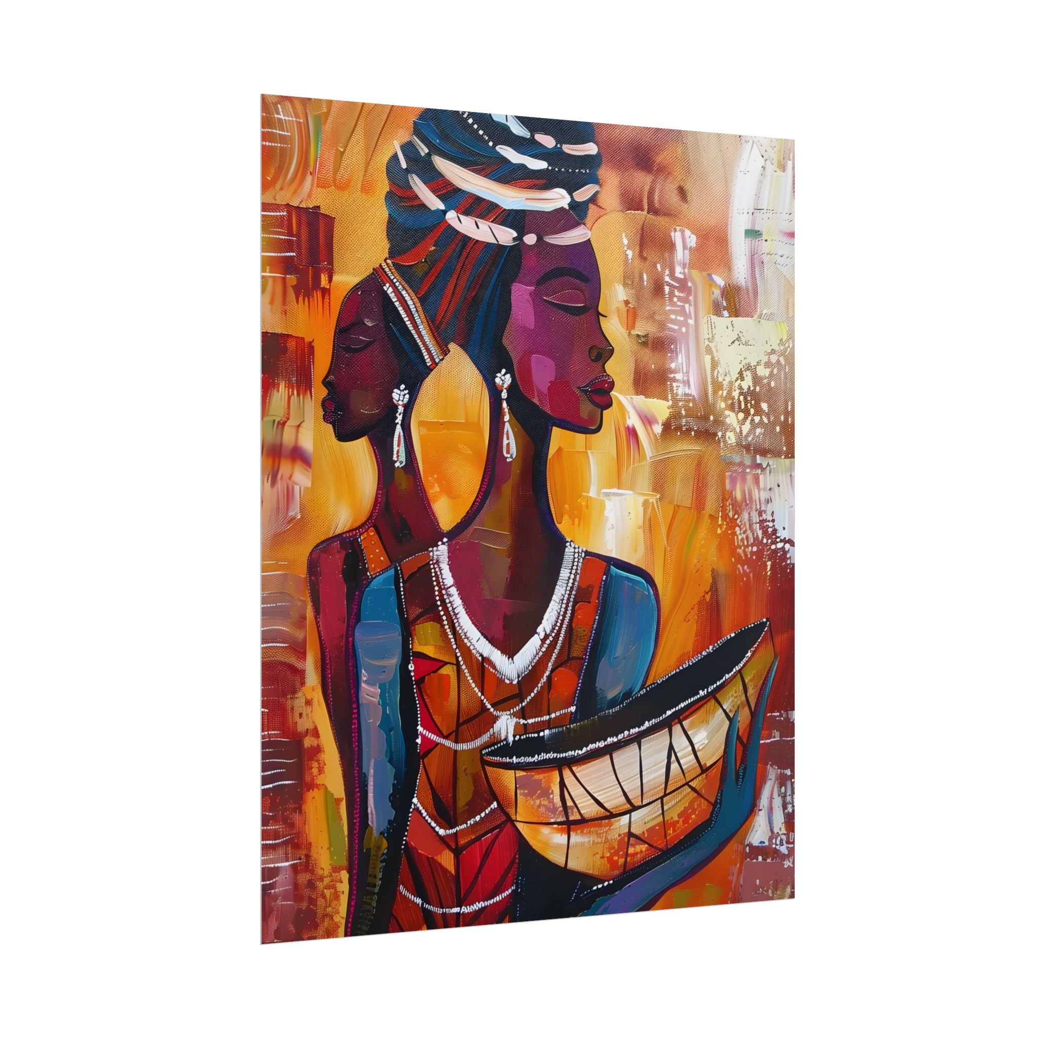 traditional-african-woman-poster-print-african-portrait-afrocentric-home-wall-decor-tribal-art-african-american-art-ethnic-wa