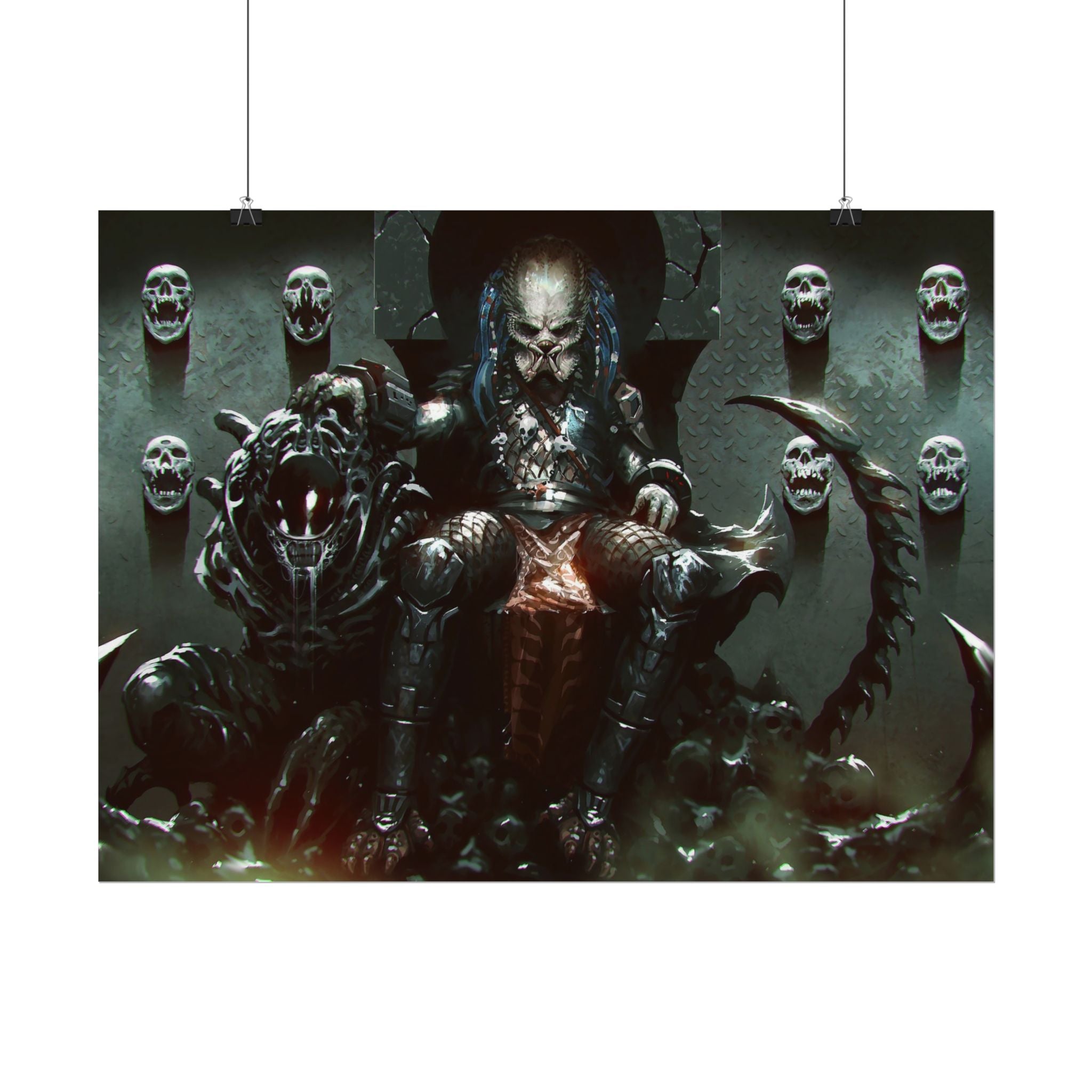 predator-alien-poster-art-xenomorph-movie-poster-print-alien-wall-art-sci-fi-home-decor-geek-wall-decor
