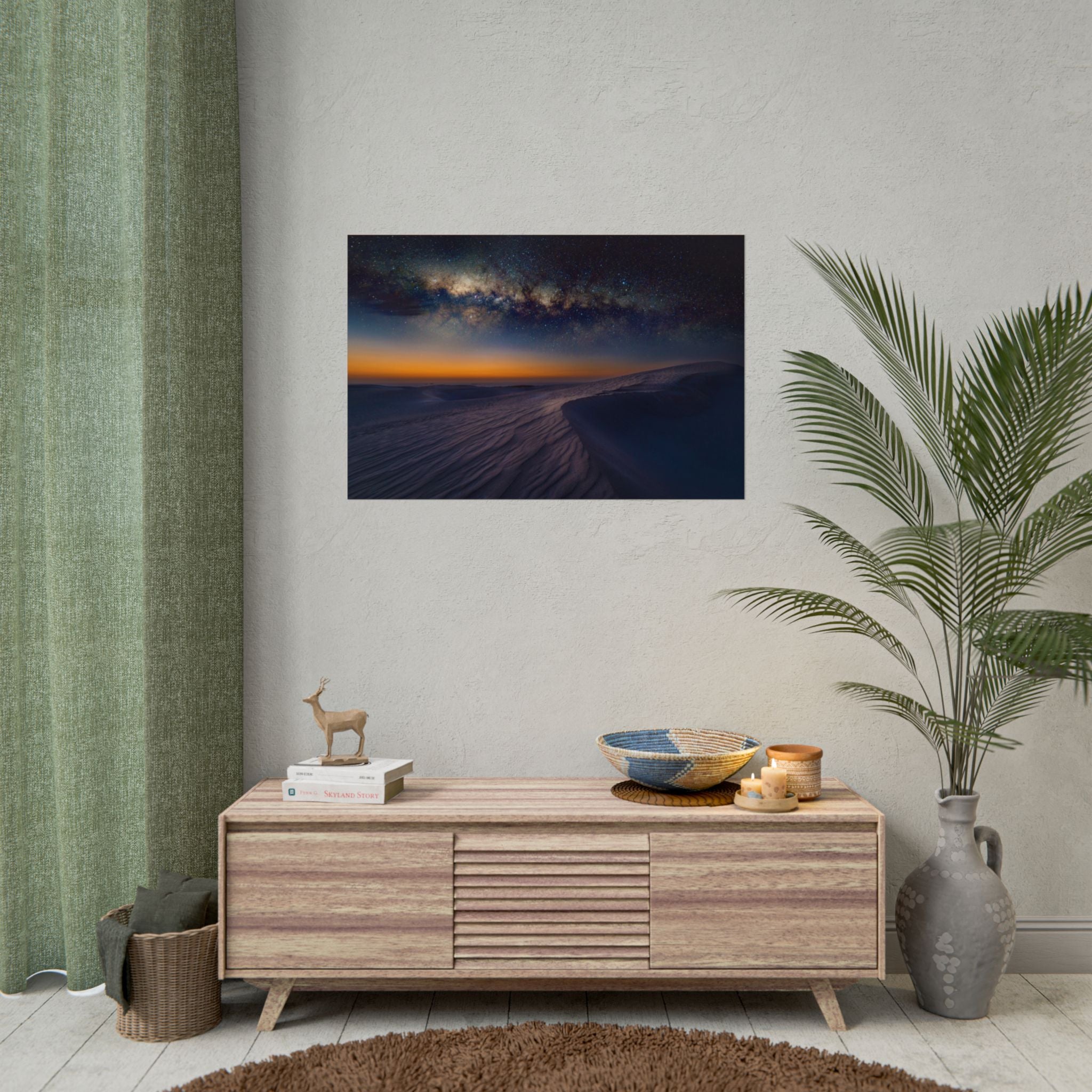 desert-landscape-poster-print-milky-way-wall-art-desert-wall-decor-unique-home-decor-starry-night-picture