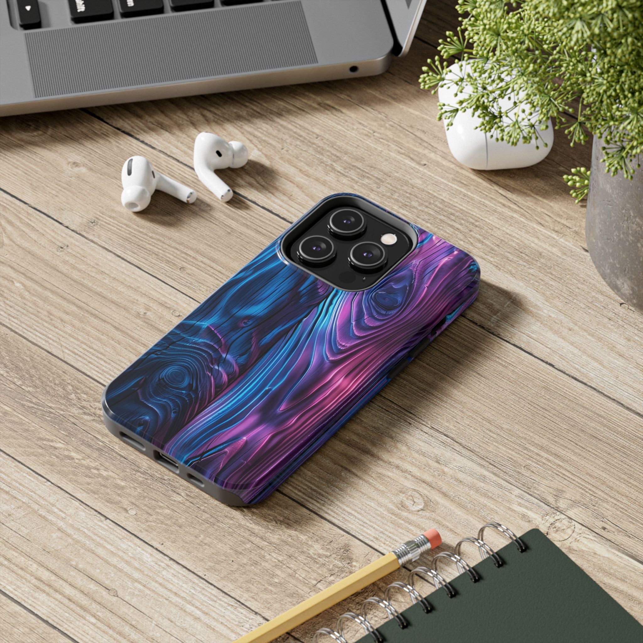 disco-neon-tough-iphone-cases-wood-grain-texture-iphone-case-cover-protective-iphone-shell-unique-iphone-accessories-iphone-1
