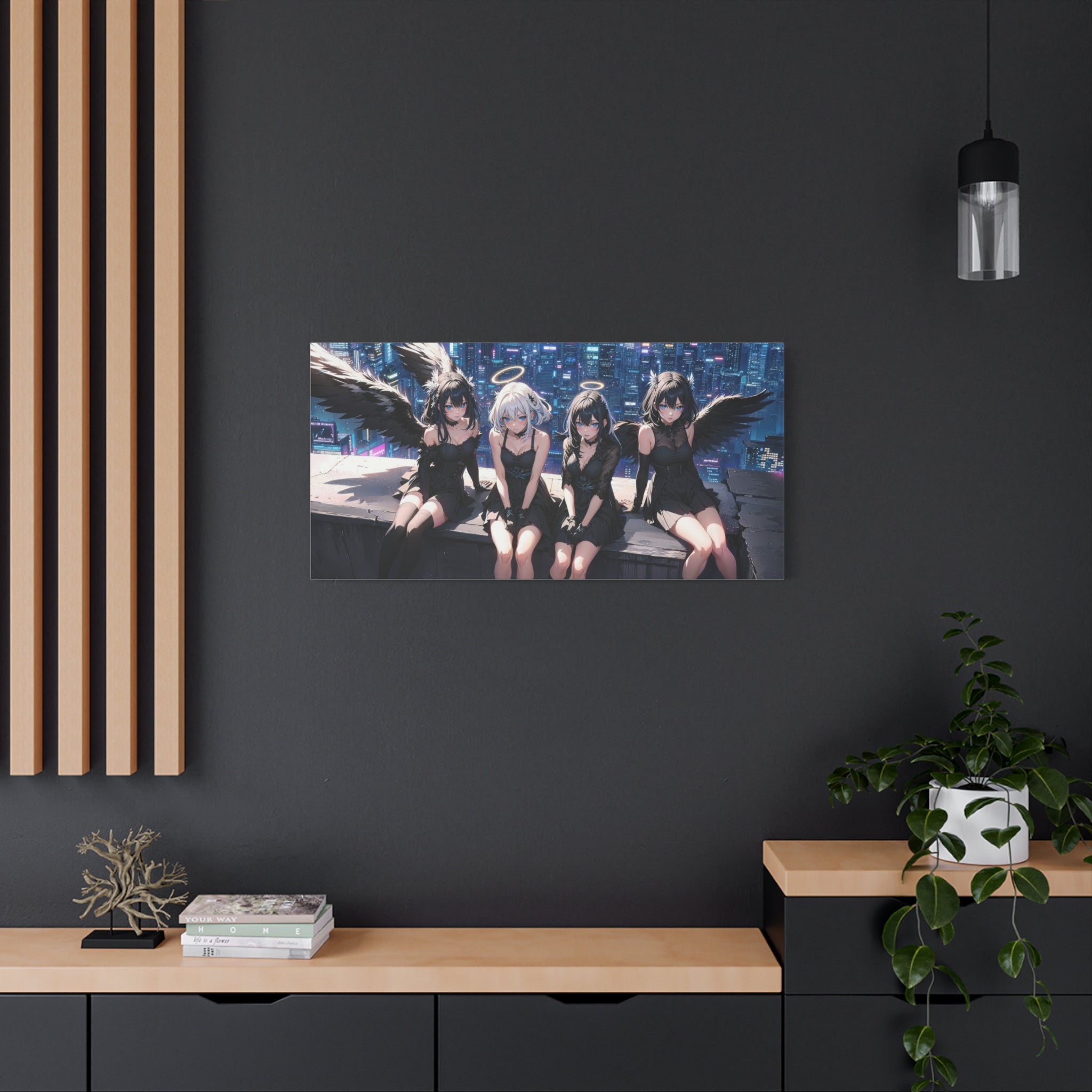 canvas-print-anime-angels-anime-lover-canvas-wall-art-matte-stretched-wall-art-beautiful-anime-girls-decor-anime-print-anime-
