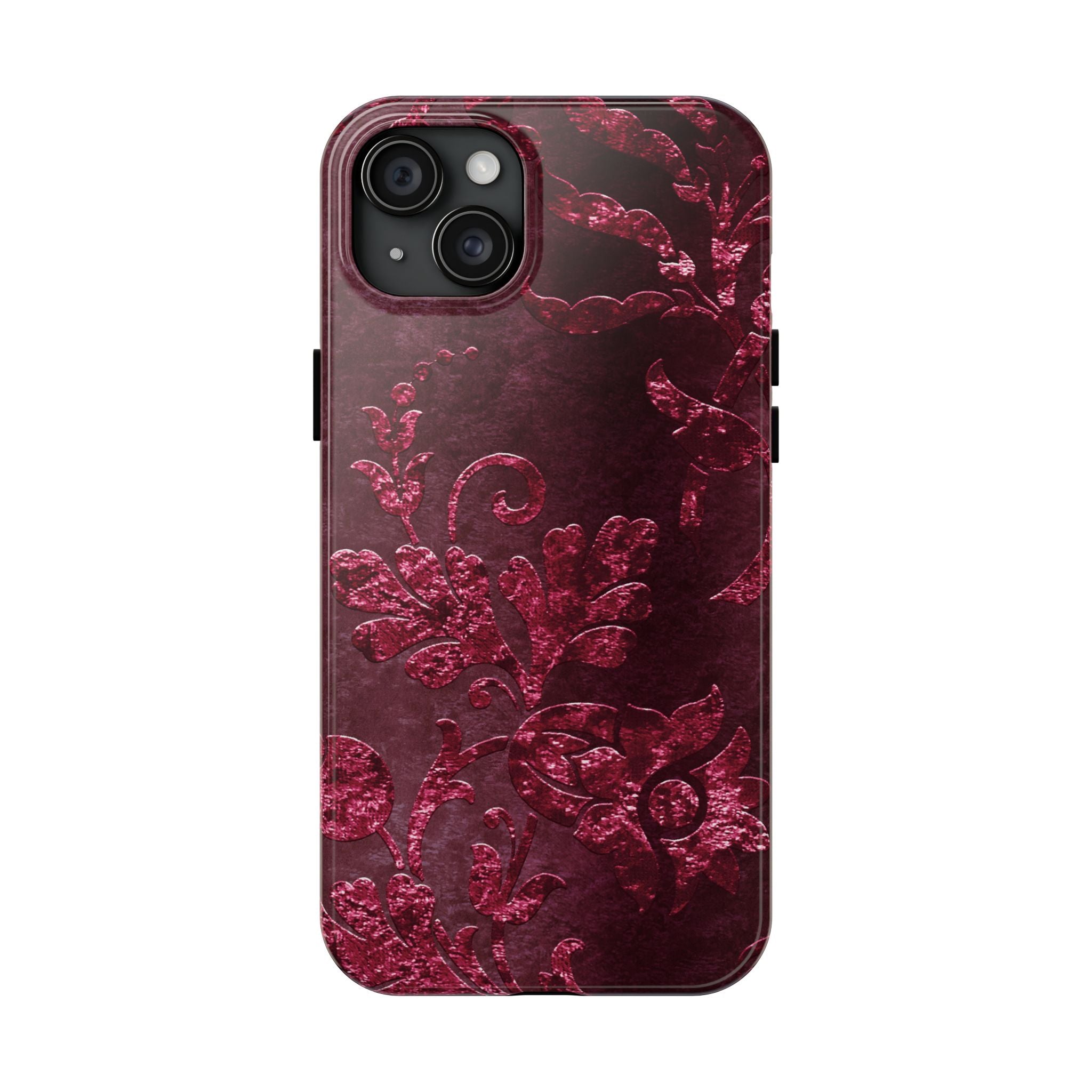 embossed-burgundy-velvet-tough-iphone-case-protective-iphone-cover-heavy-duty-iphone-case-rugged-phone-case-durable-smartphon