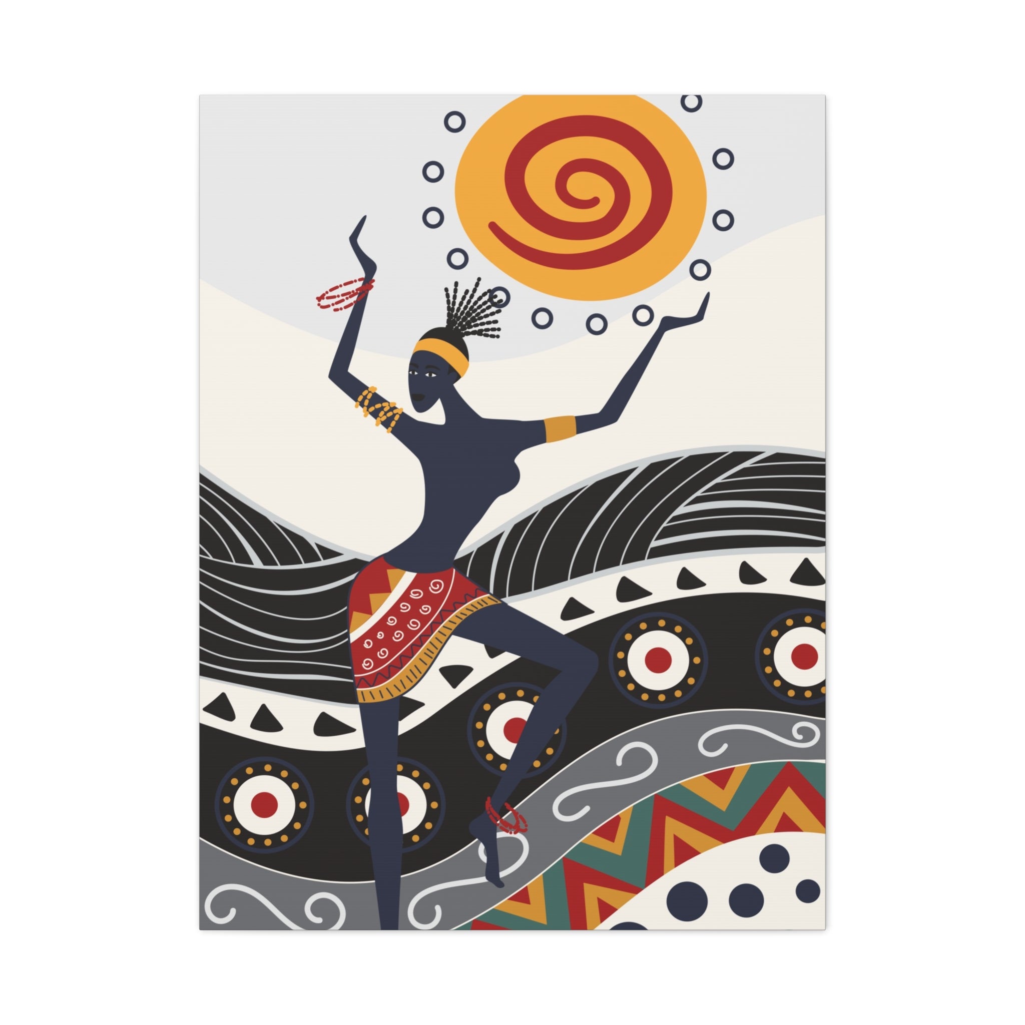 stretched-canvas-print-african-ornament-traditional-dance-wall-decor-african-wall-art-tribal-home-decoration-ethnic-african-a