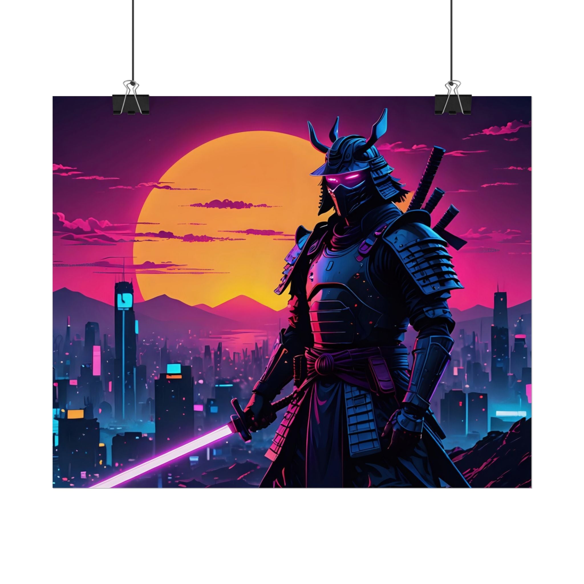 samurai-retrowave-poster-print-synthawave-wall-art-poster-gift-for-anime-fans-home-decor-japanese-art-retro-aesthetic-lightsa