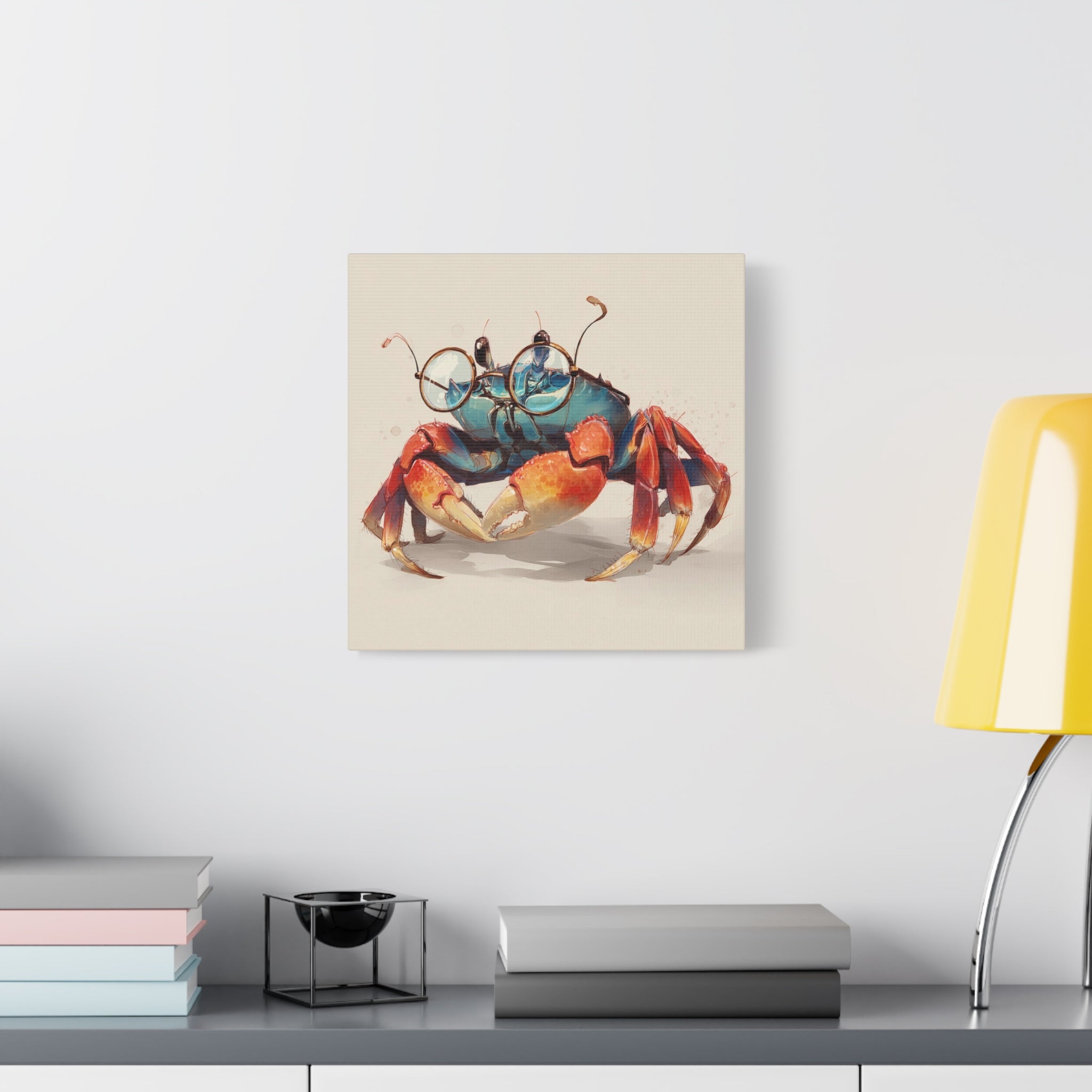 whimsical-geek-crab-art-canvas-quirky-home-decor-for-beach-lovers-canvas-wall-art
