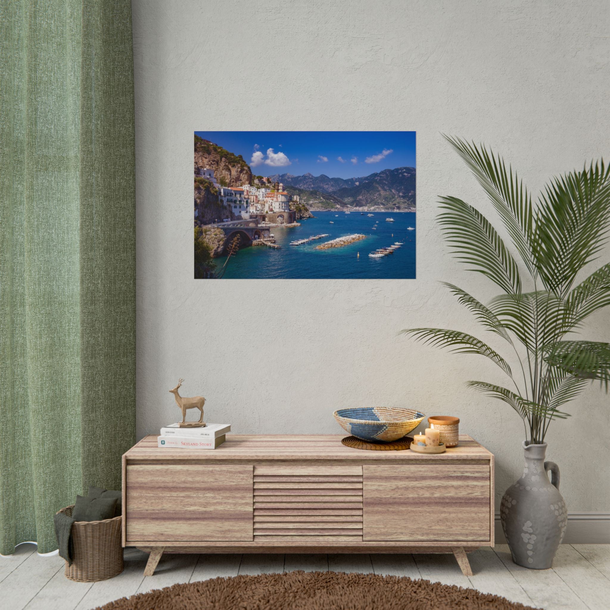 italy-amalfi-coast-poster-print-coastal-wall-decor-coastal-wall-art-coastal-wall-hanging-beach-wall-art
