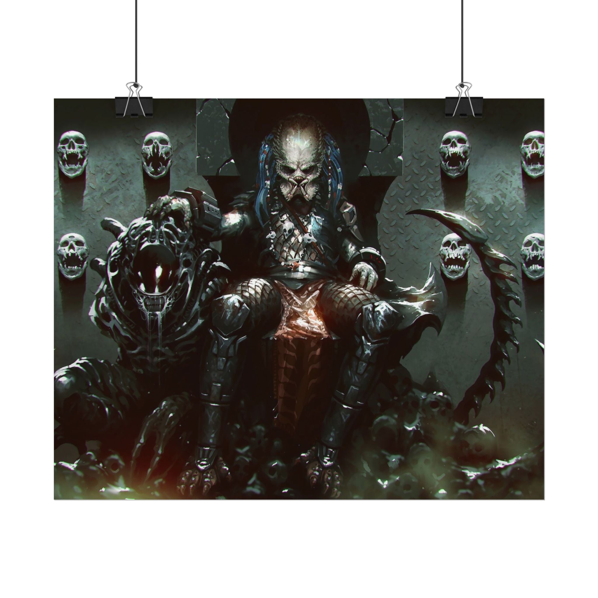 predator-alien-poster-art-xenomorph-movie-poster-print-alien-wall-art-sci-fi-home-decor-geek-wall-decor