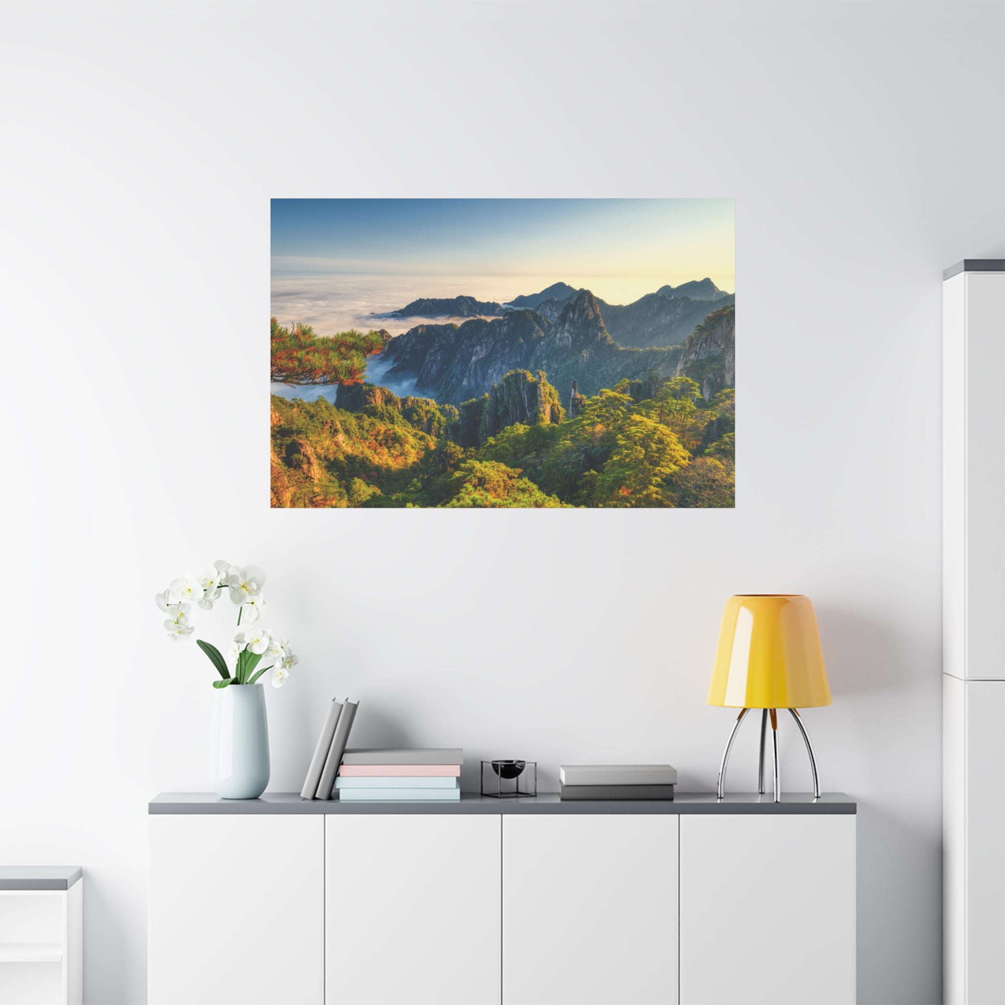 canvas-wall-art-mountain-sunrise-print-mountain-landscape-decor-matte-stretched-forest-scenery-nature-poster-home-office