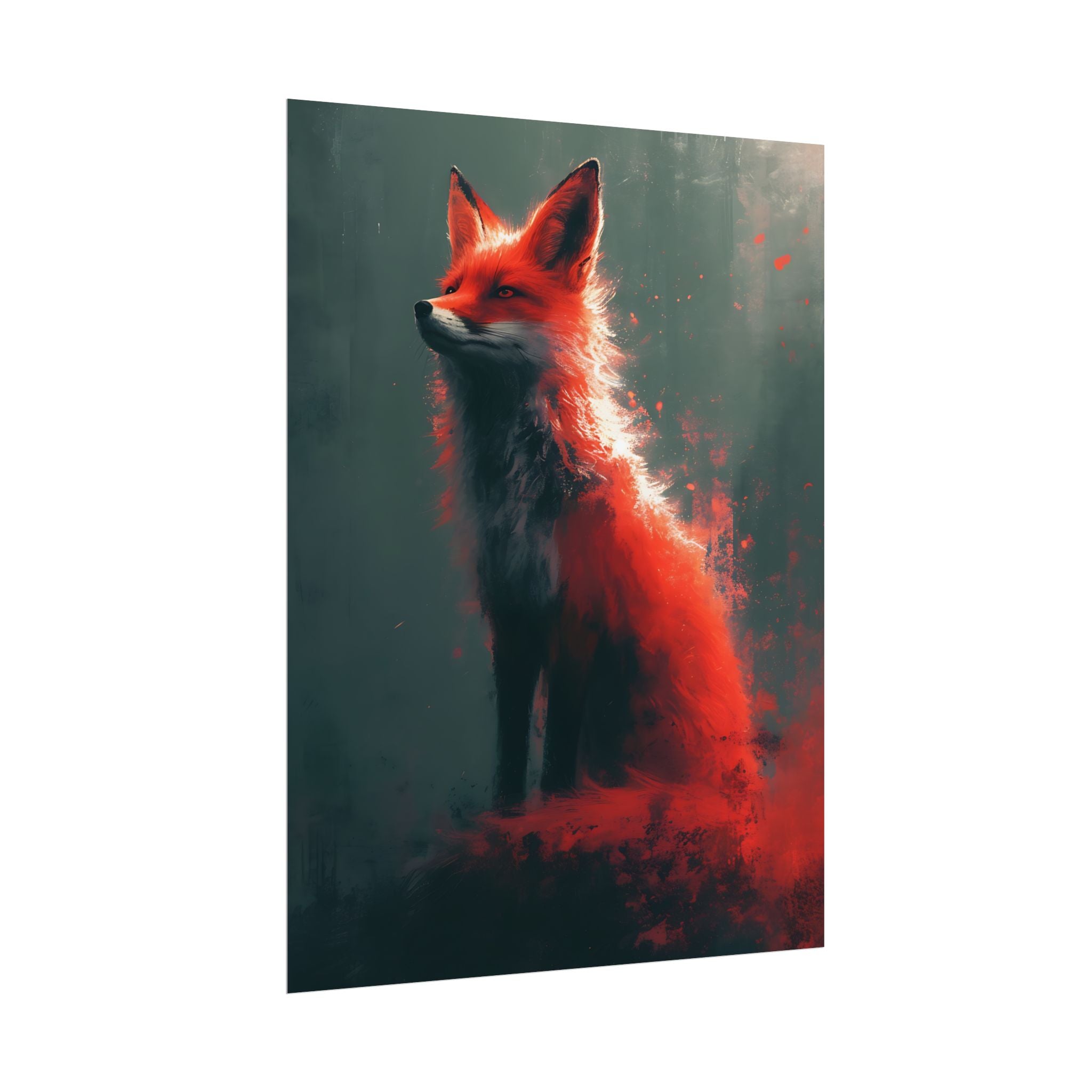 fantasy-red-fox-poster-print-rolled-posters-wall-art-animal-lover-gift-unique-home-decor-wildlife-art-print-fox-lover-birthda