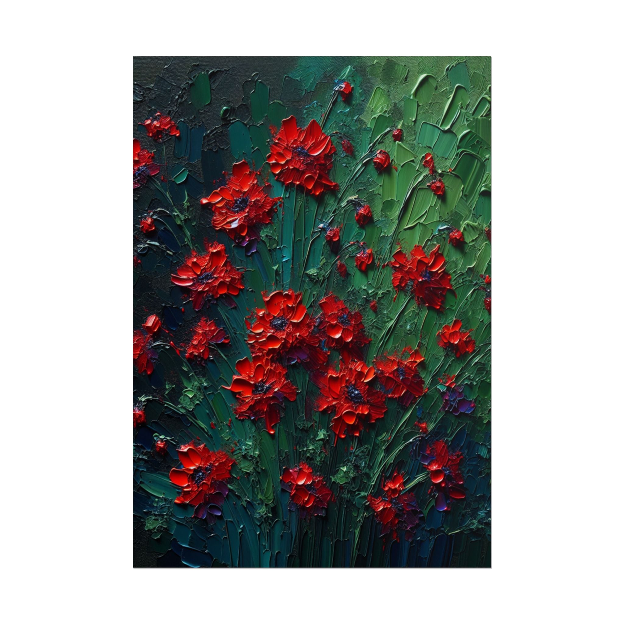 red-wildflowers-poster-print-impasto-oil-painting-look-stretched-wall-art-home-decor-floral-print-gift-for-nature-lover