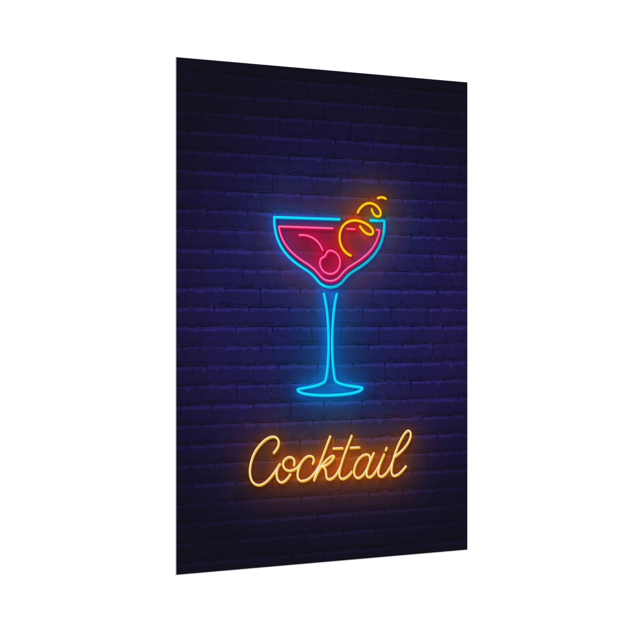 cocktail-neon-martini-poster-wall-art-decor-large-poster-artwork-cocktail-print-bar-decor-kitchen-wall-art