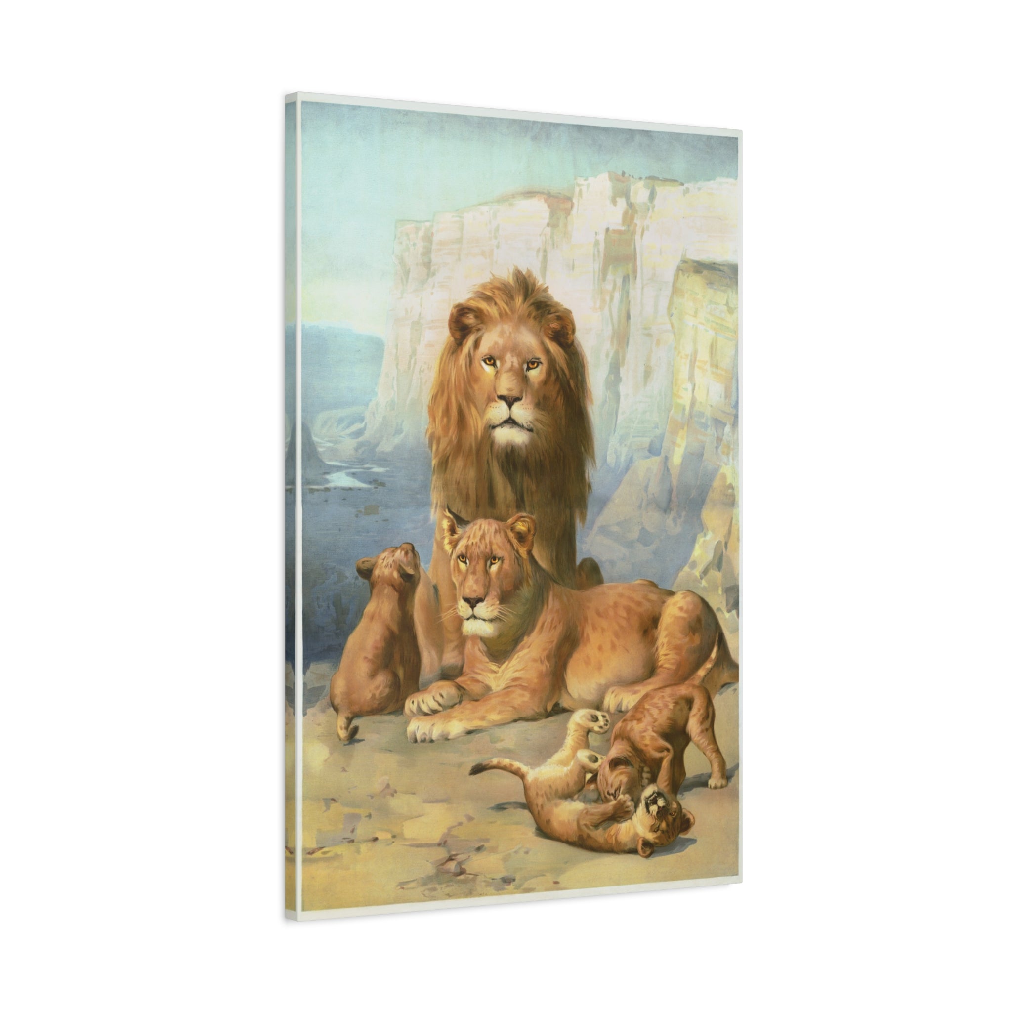 canvas-print-lion-family-canvas-wall-art-wildlife-home-decor-safari-animal-poster-jungle-nursery-art-african-wildlife-print-n