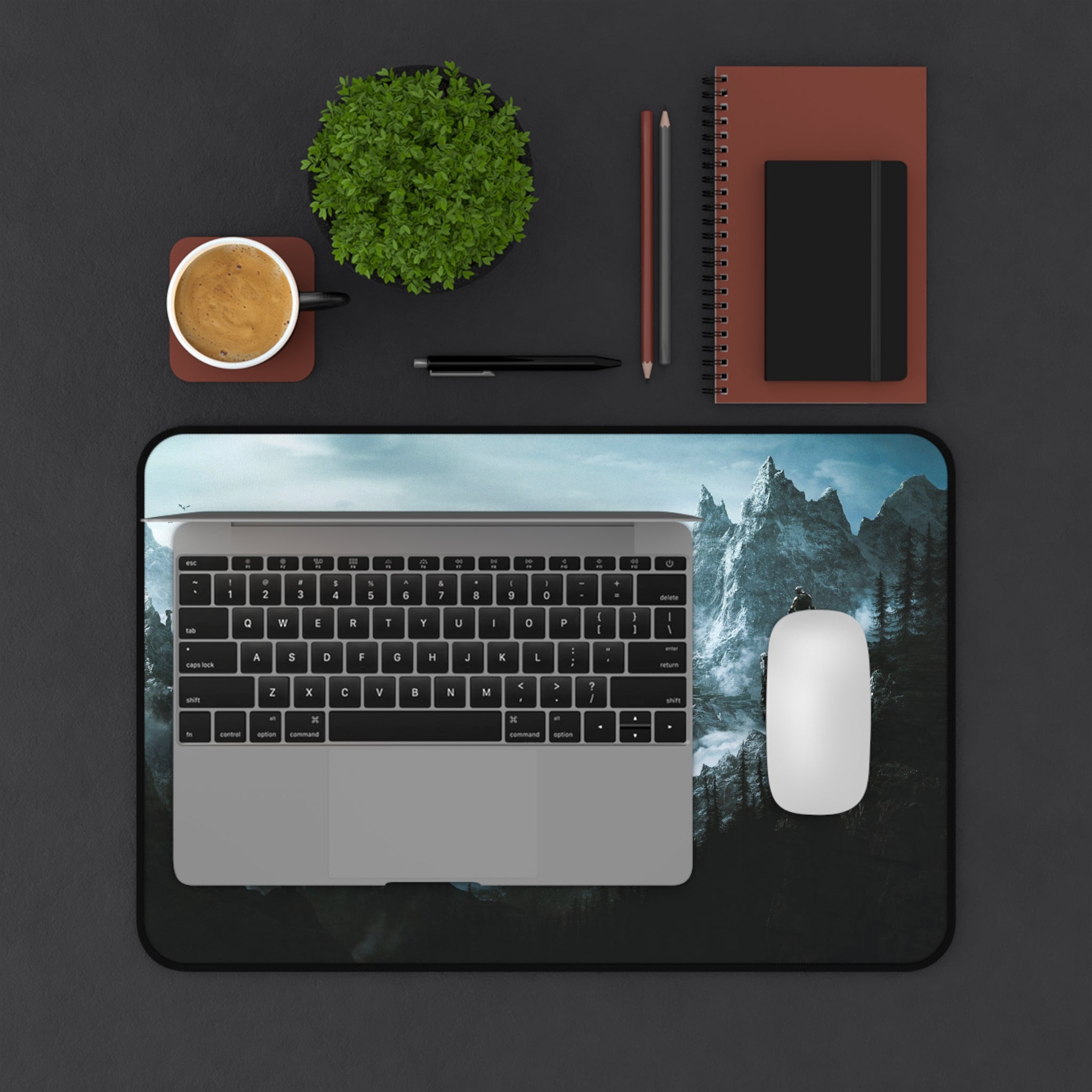 skyrim-cat-deskpad-the-elder-scrolls-oblivion-mousepad-scenery-gaming-desk-mat-dragon-and-viking-warrior-desk-
