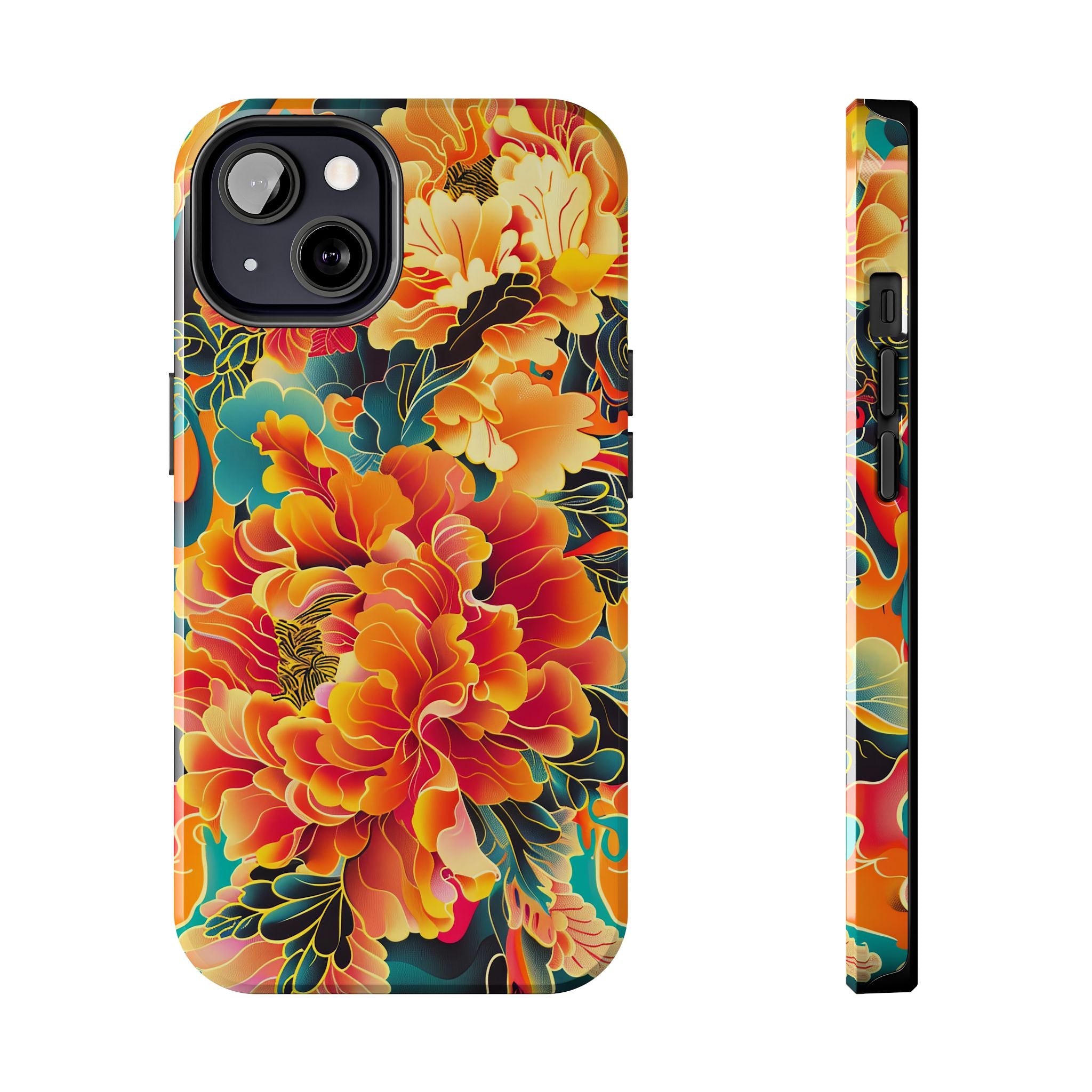 iphone-tough-case-retro-japanese-flowers-floral-phone-cover-vintage-japanese-style-protective-phone-case-asian-floral-design-