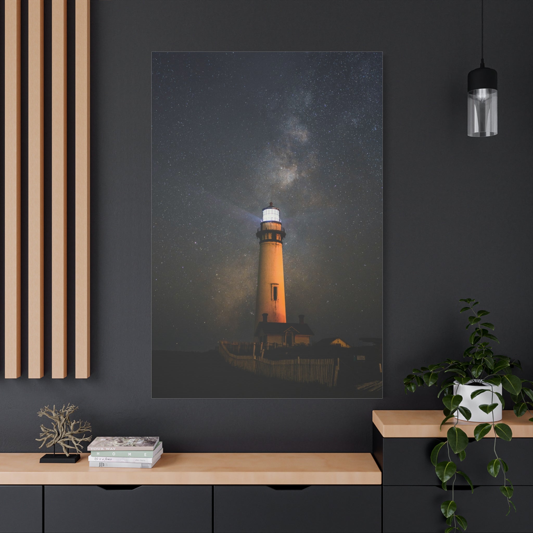 canvas-print-lighthouse-on-rock-matte-canvas-stretched-1-25-inch-coastal-wall-art-nautical-decor-beach-house-decoration-seasi