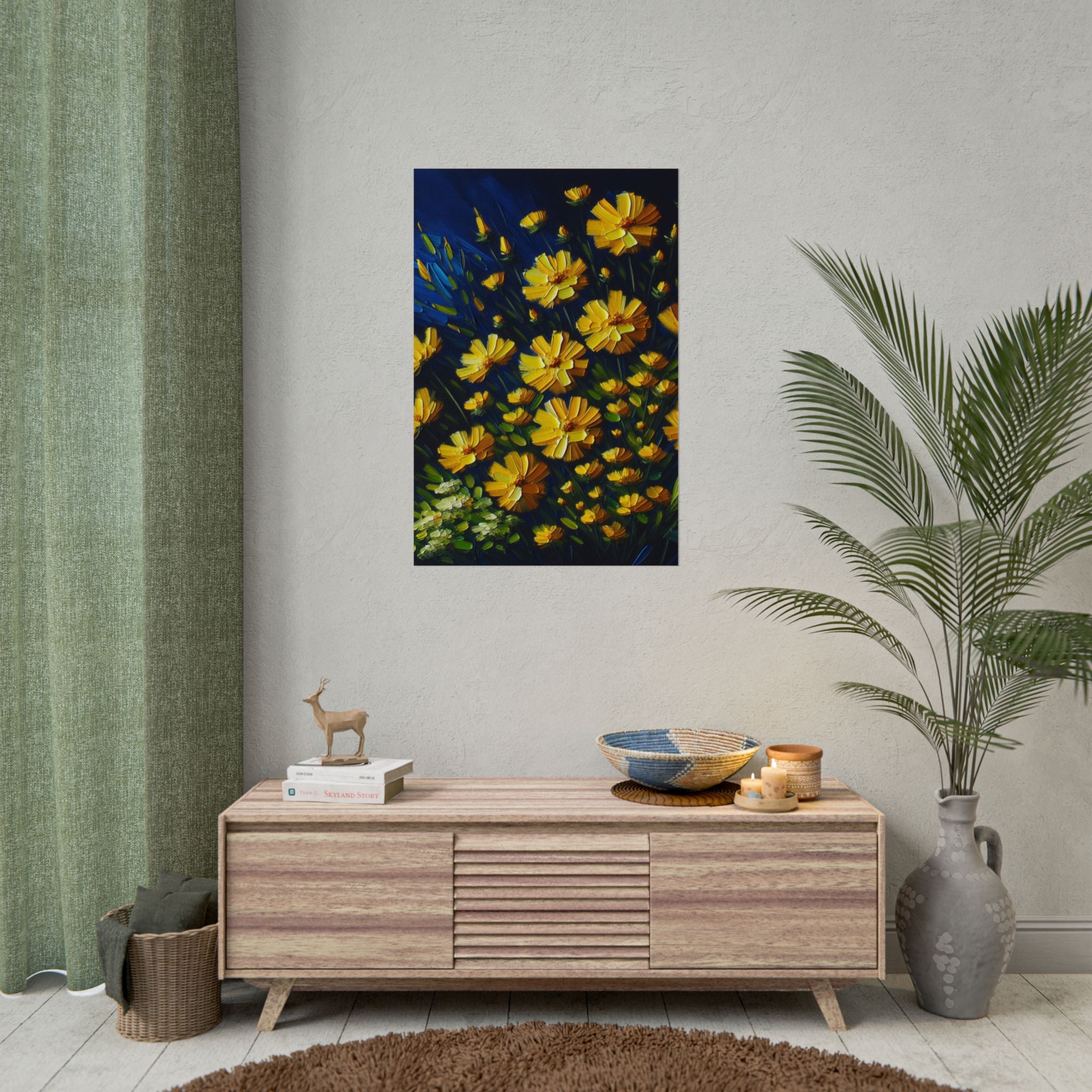 yellow-wildflowers-fine-art-poster-print-impasto-oil-painting-look-poster-wall-art-home-decor-floral-print-gift-for-nature-lo