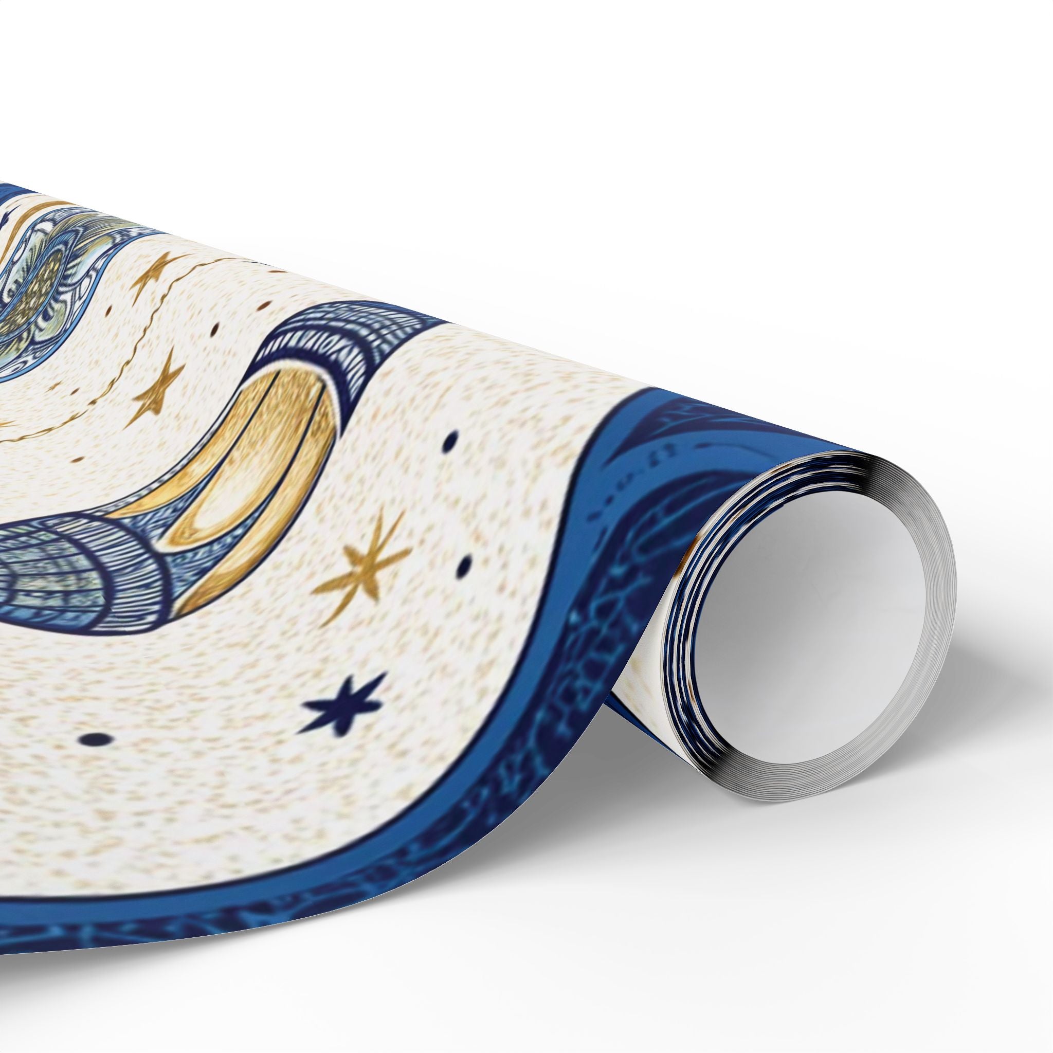 ramadan-night-wrapping-papers-islamic-crescent-moon-gift-wrap-mosque-silhouette-eid-holiday-supplies-festive-present-packagin