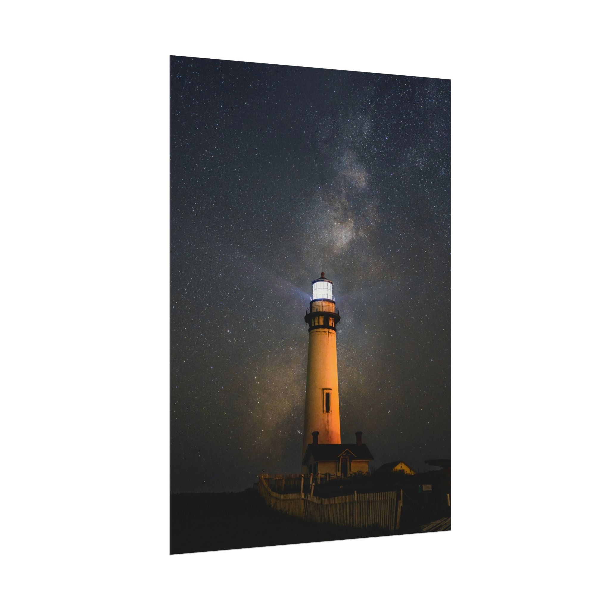 lighthouse-on-rock-poster-print-coastal-wall-art-nautical-decor-beach-house-decoration-seaside-wall