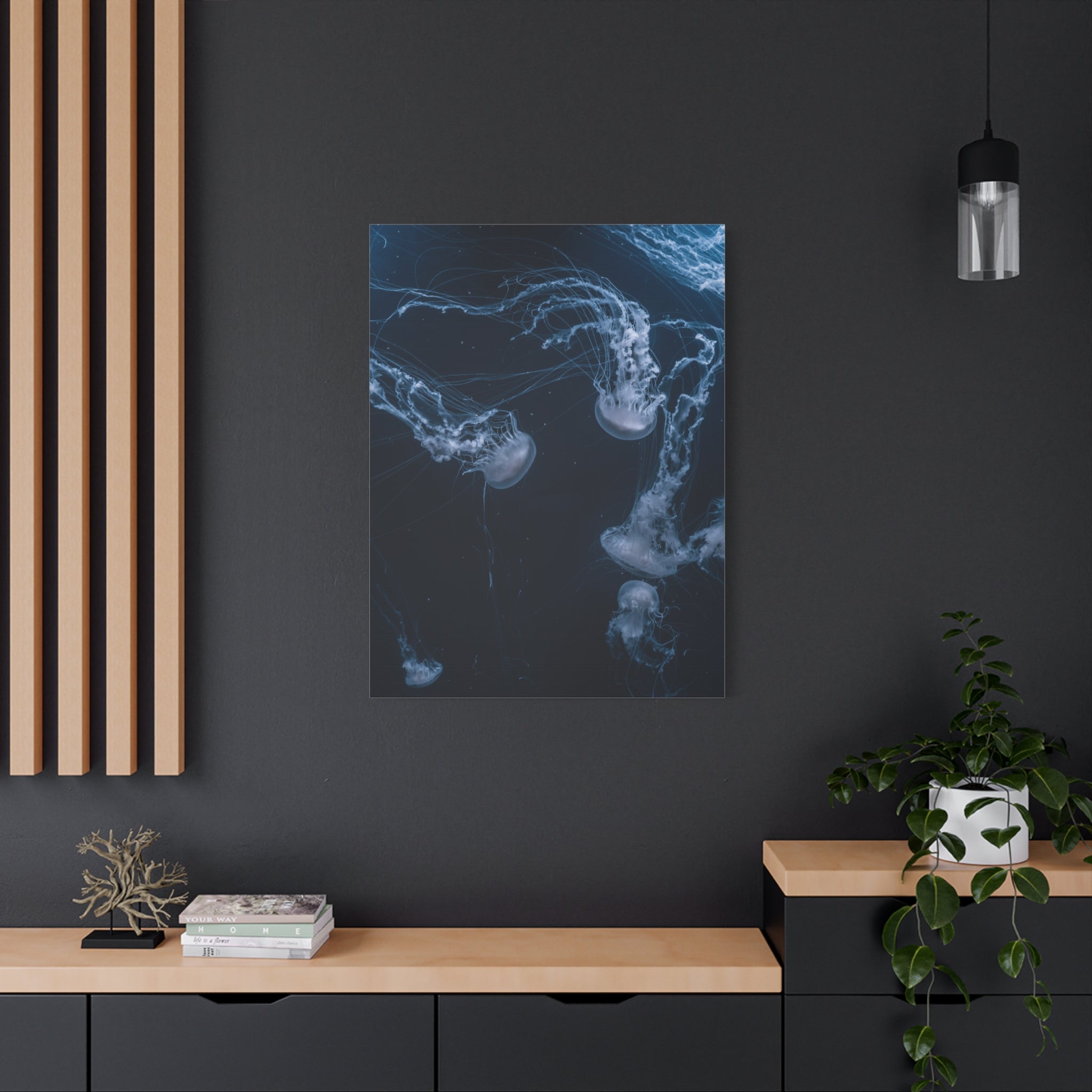 canvas-print-jellyfish-wall-art-wall-hanging-matte-canvas-ocean-life-deep-ocean-decor-home-decor-housewarming-gift
